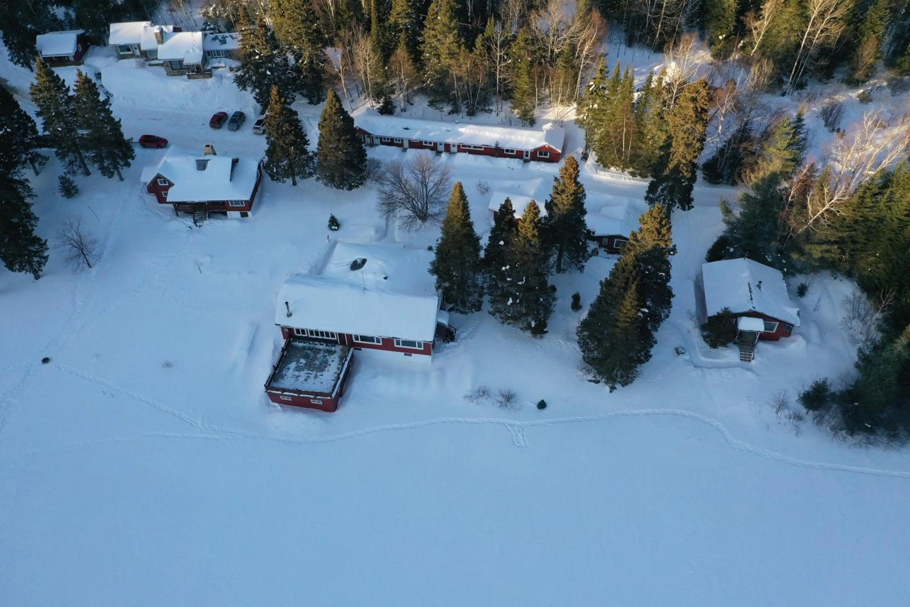 Bird's eye view in Kan-à-Mouche Pourvoirie Auberge et Chalets