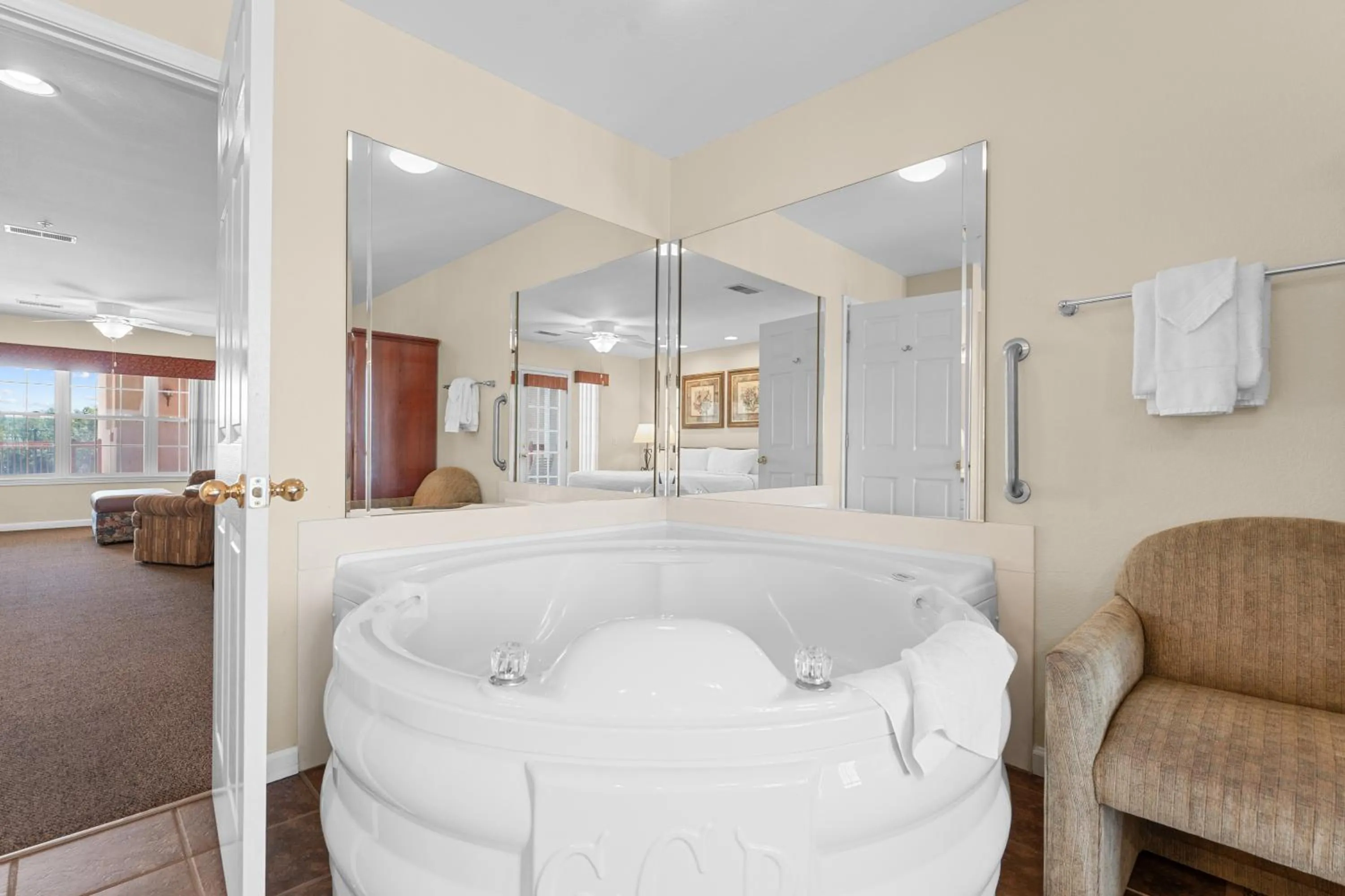 Bed in Grand Crowne Resort