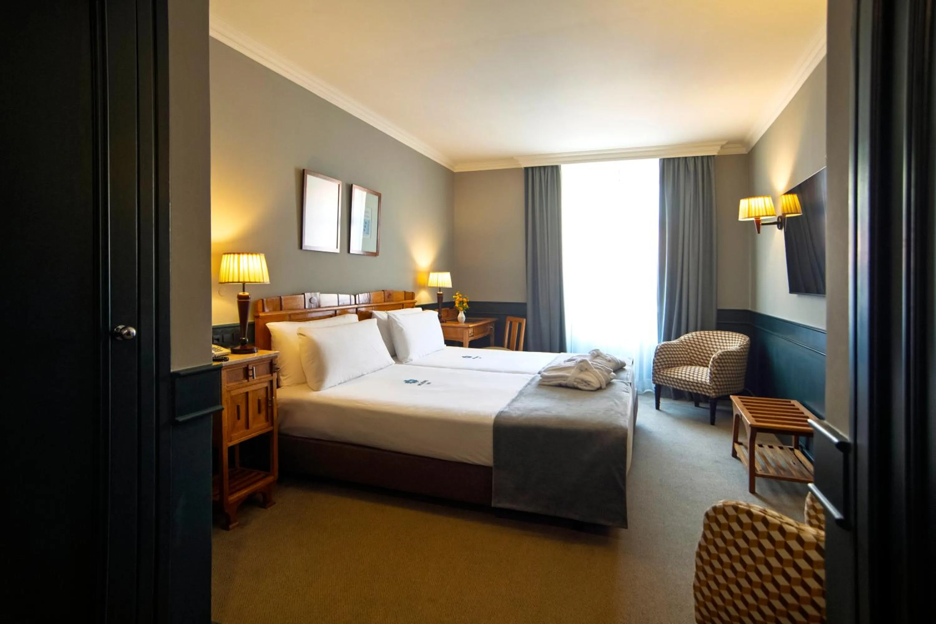 Bed in Hotel Metropole