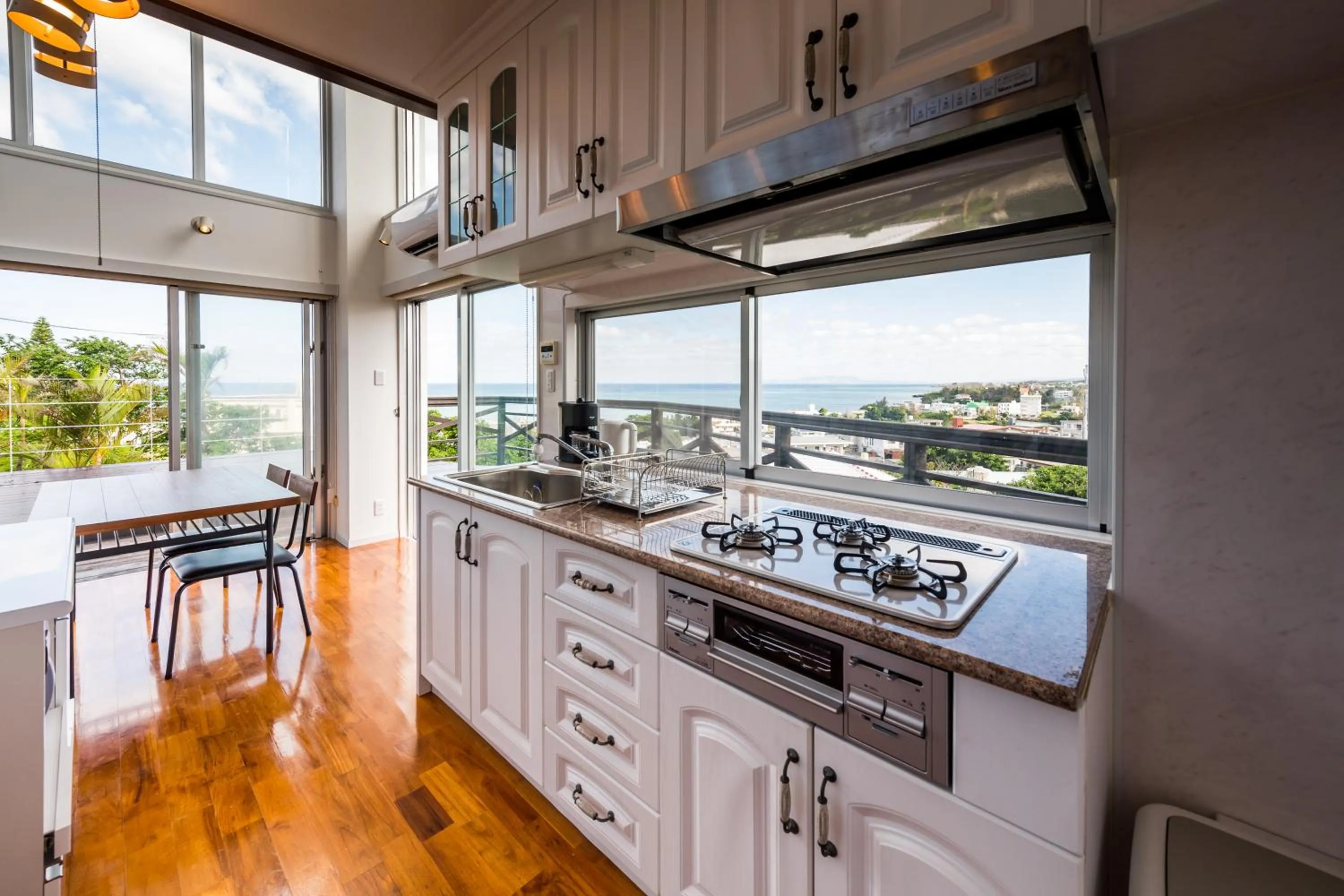 Kitchen or kitchenette in E-horizon Resort Condominium Yomitan