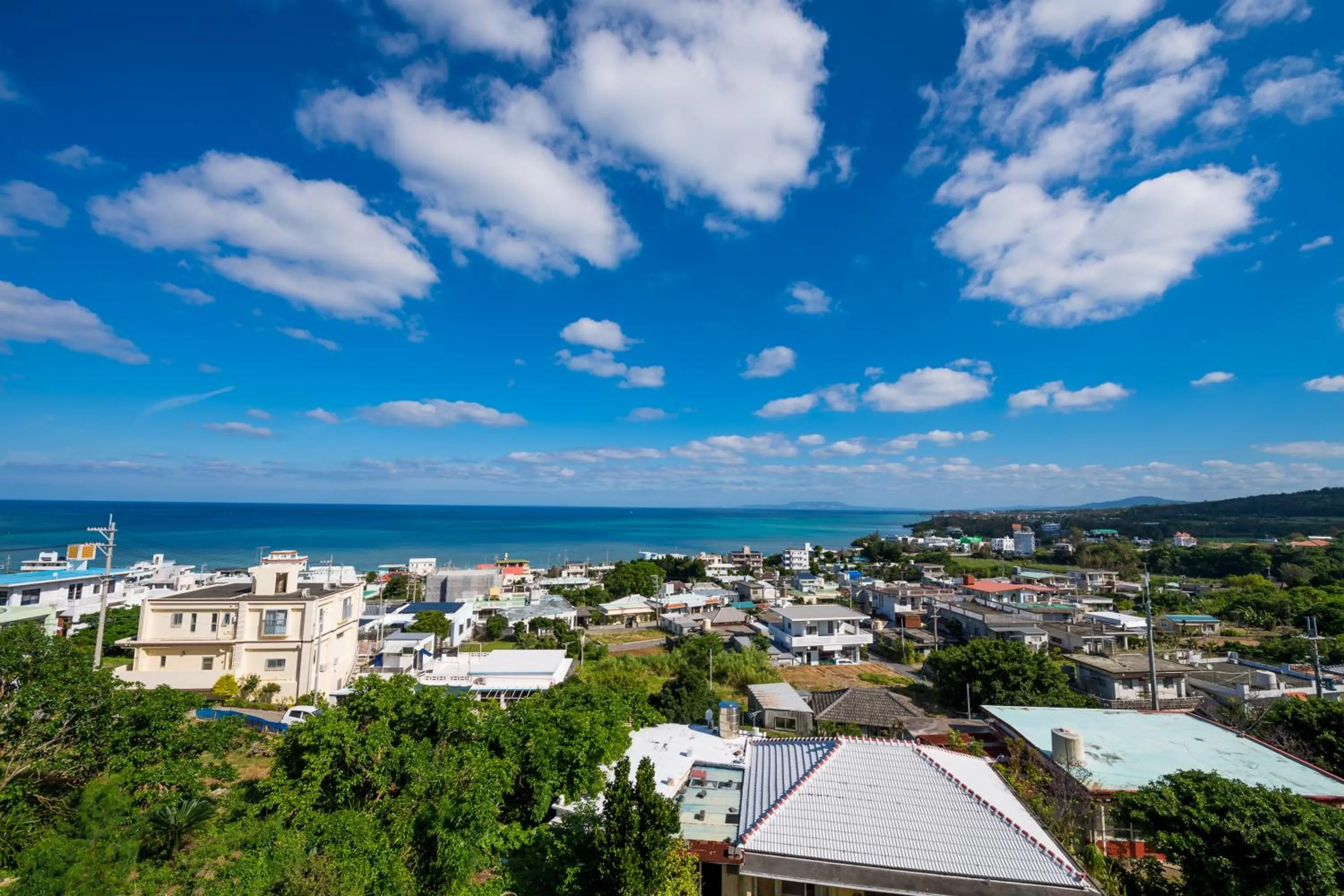Sea view in E-horizon Resort Condominium Yomitan