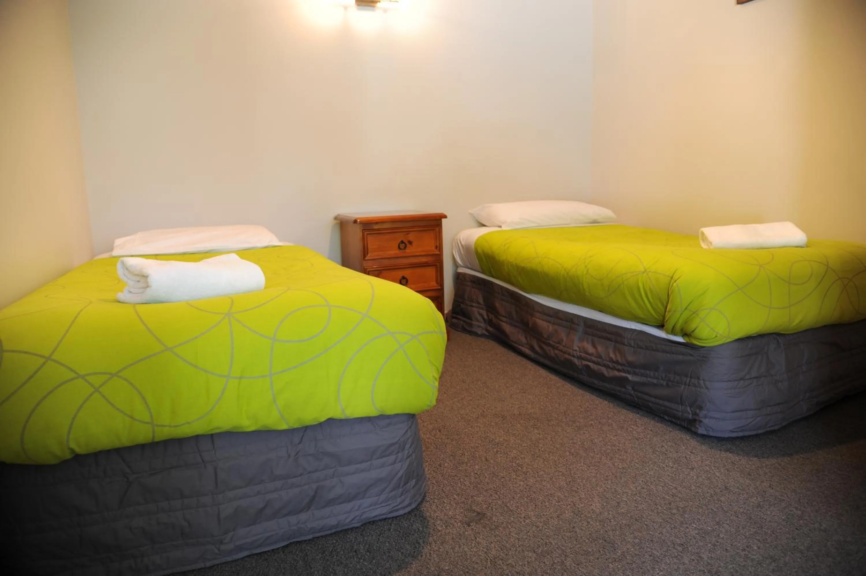 Bed in Blenheim Bridges Holiday Park