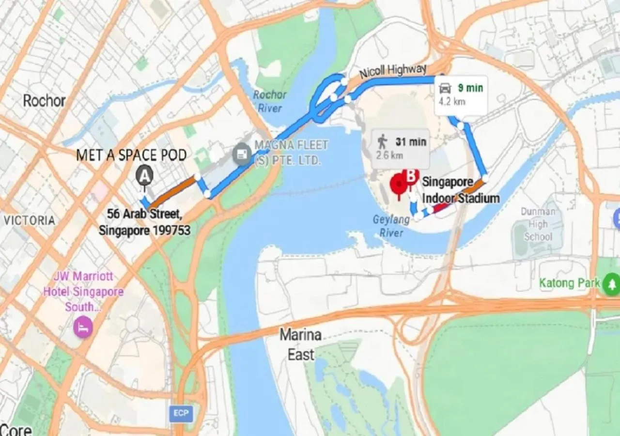 Location in MET A Space Pod at Arab Street