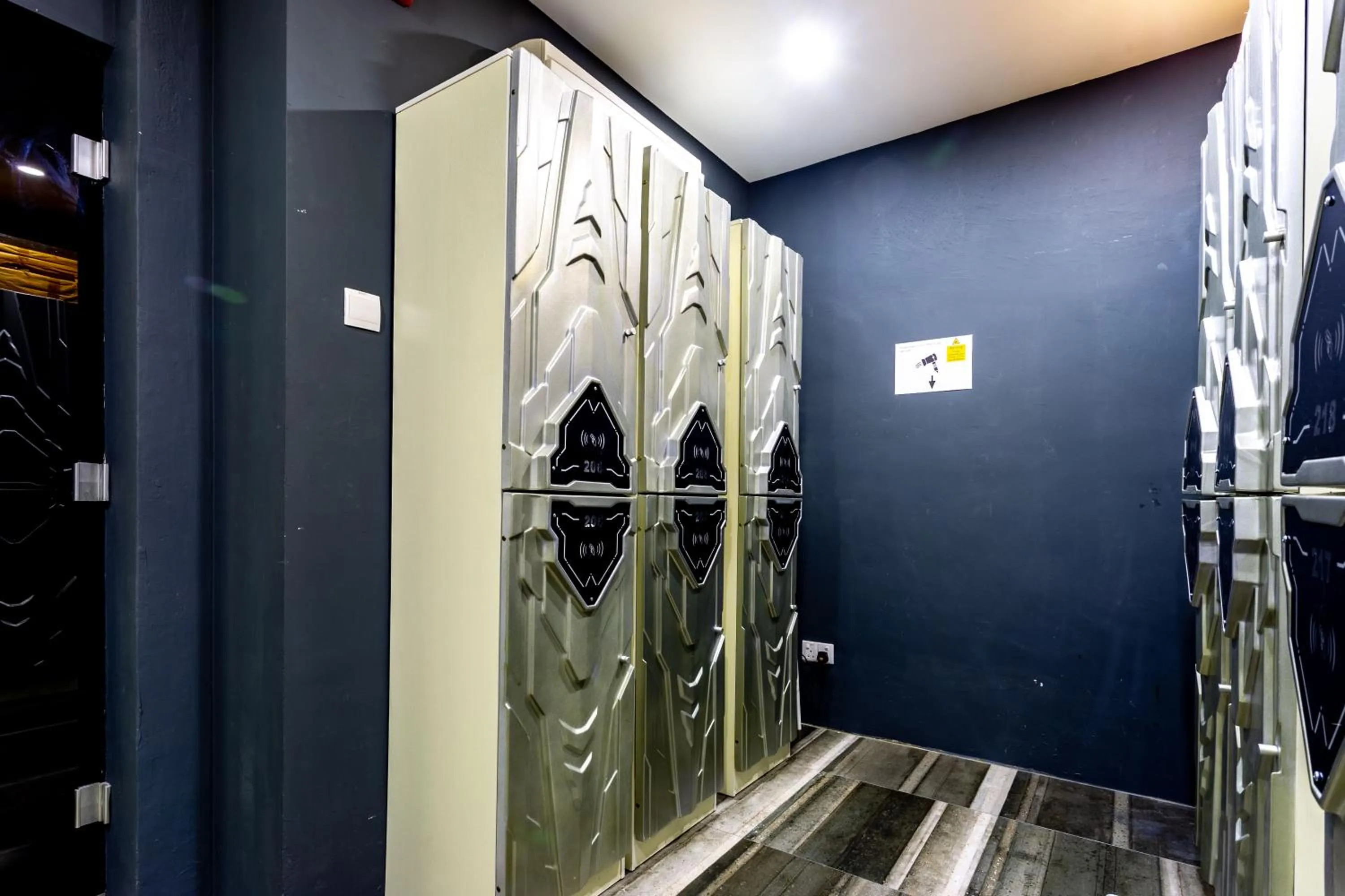 Communal lounge/ TV room in MET A Space Pod at Arab Street