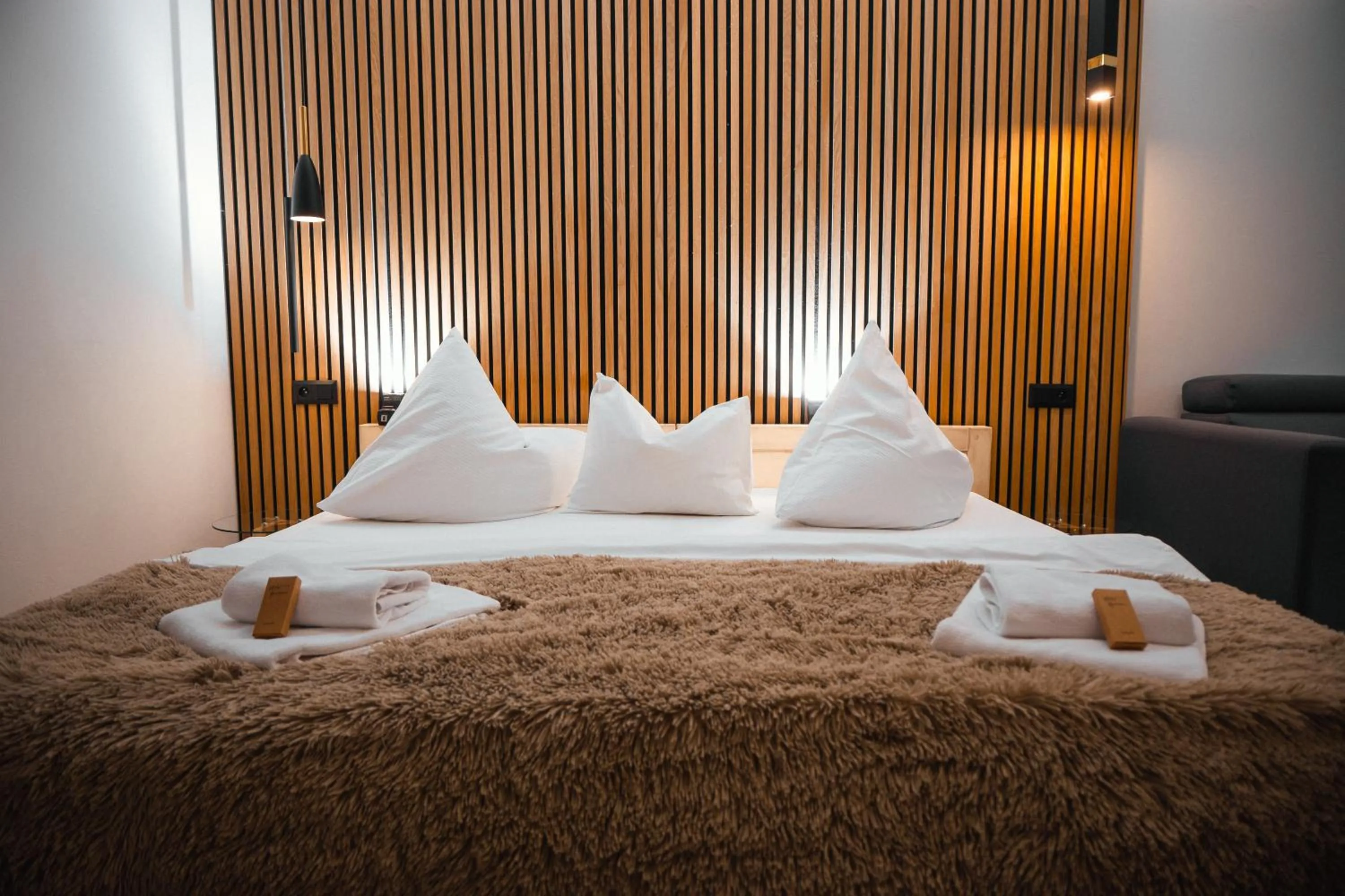 Bed in Hotel Marlene