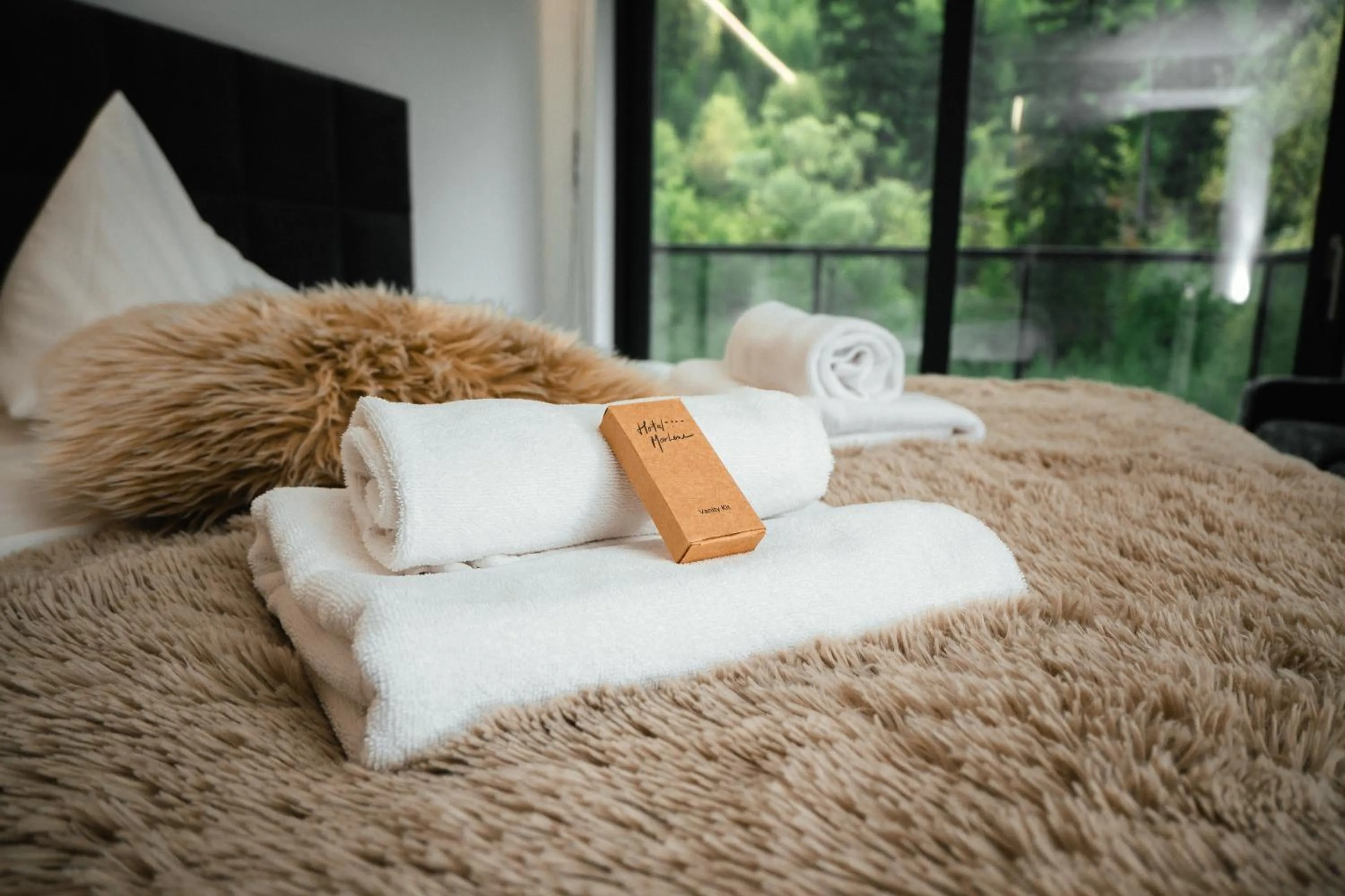 Bed in Hotel Marlene