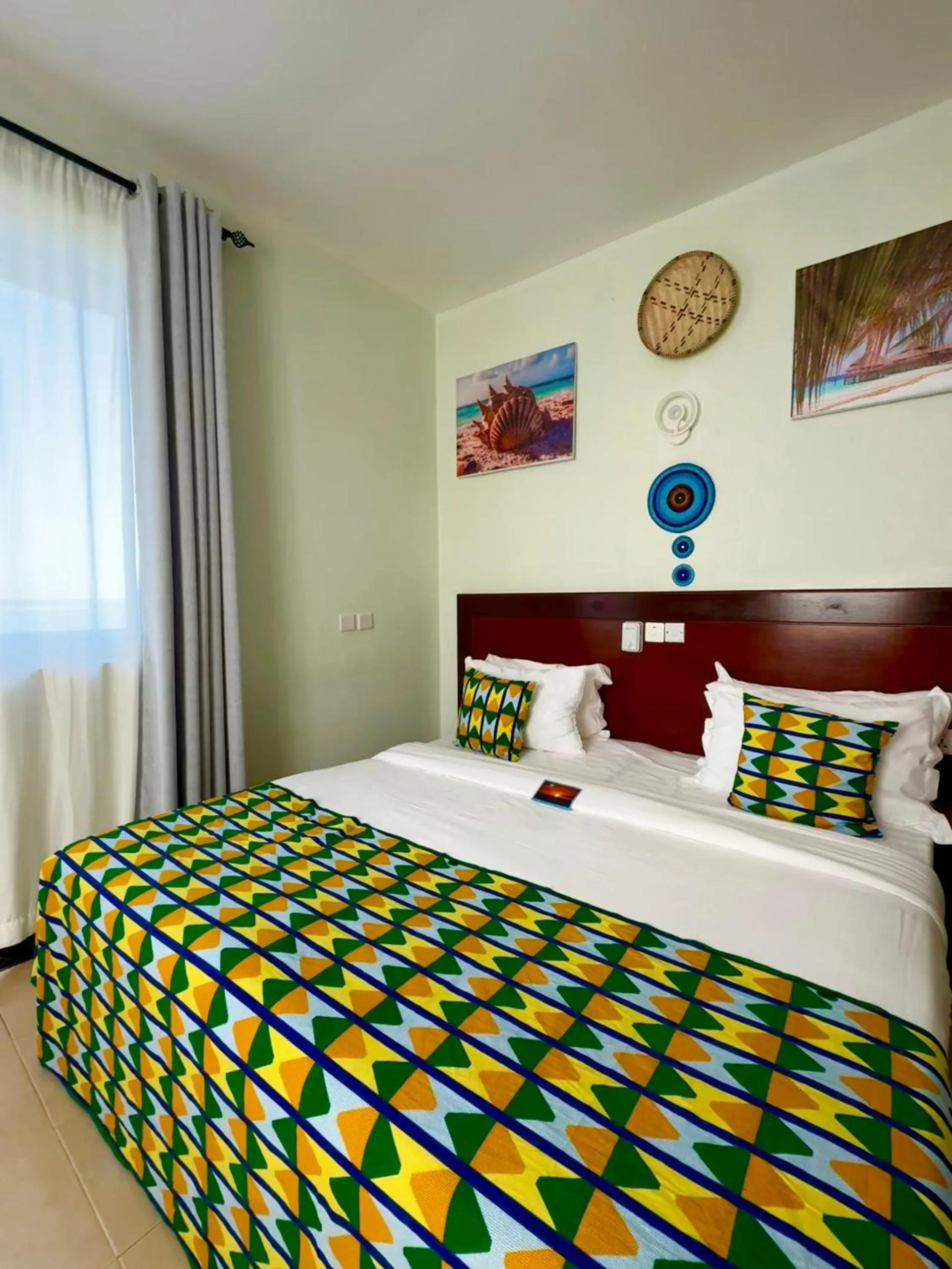 Decorative detail, Bed in Sea Crest Hotel