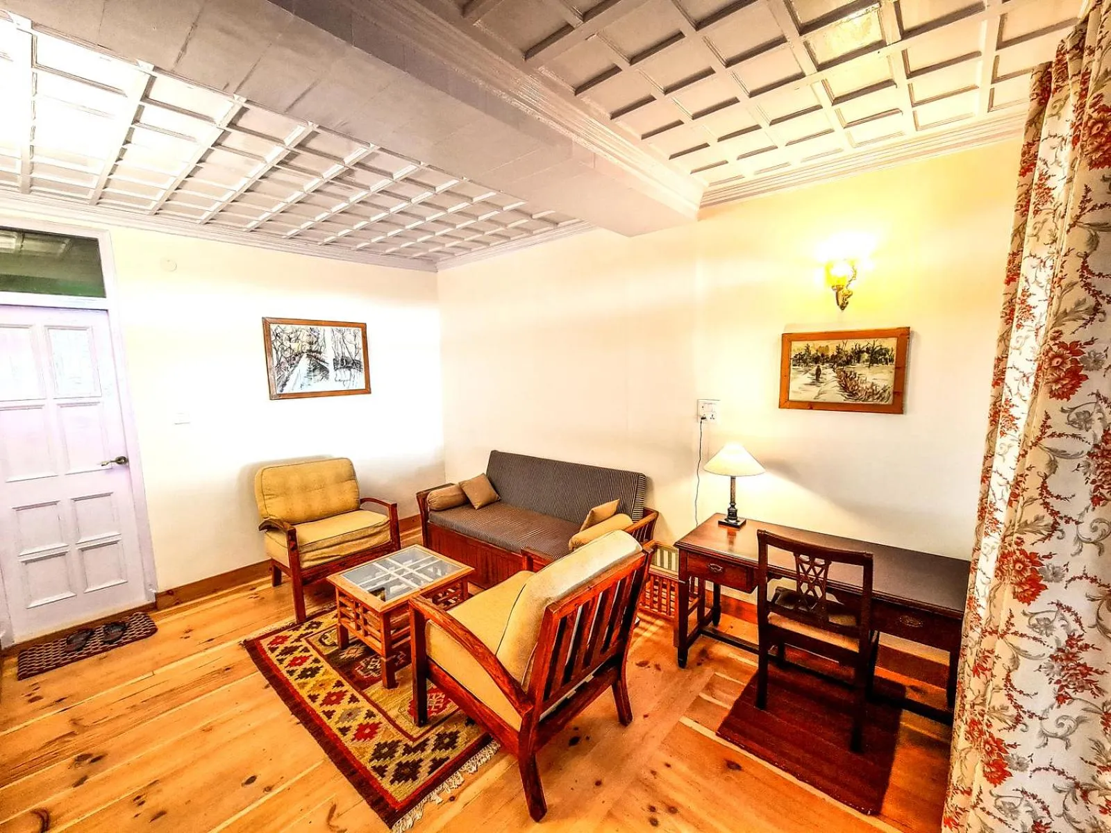 Living room in Banjara Orchard Retreat Thanedar