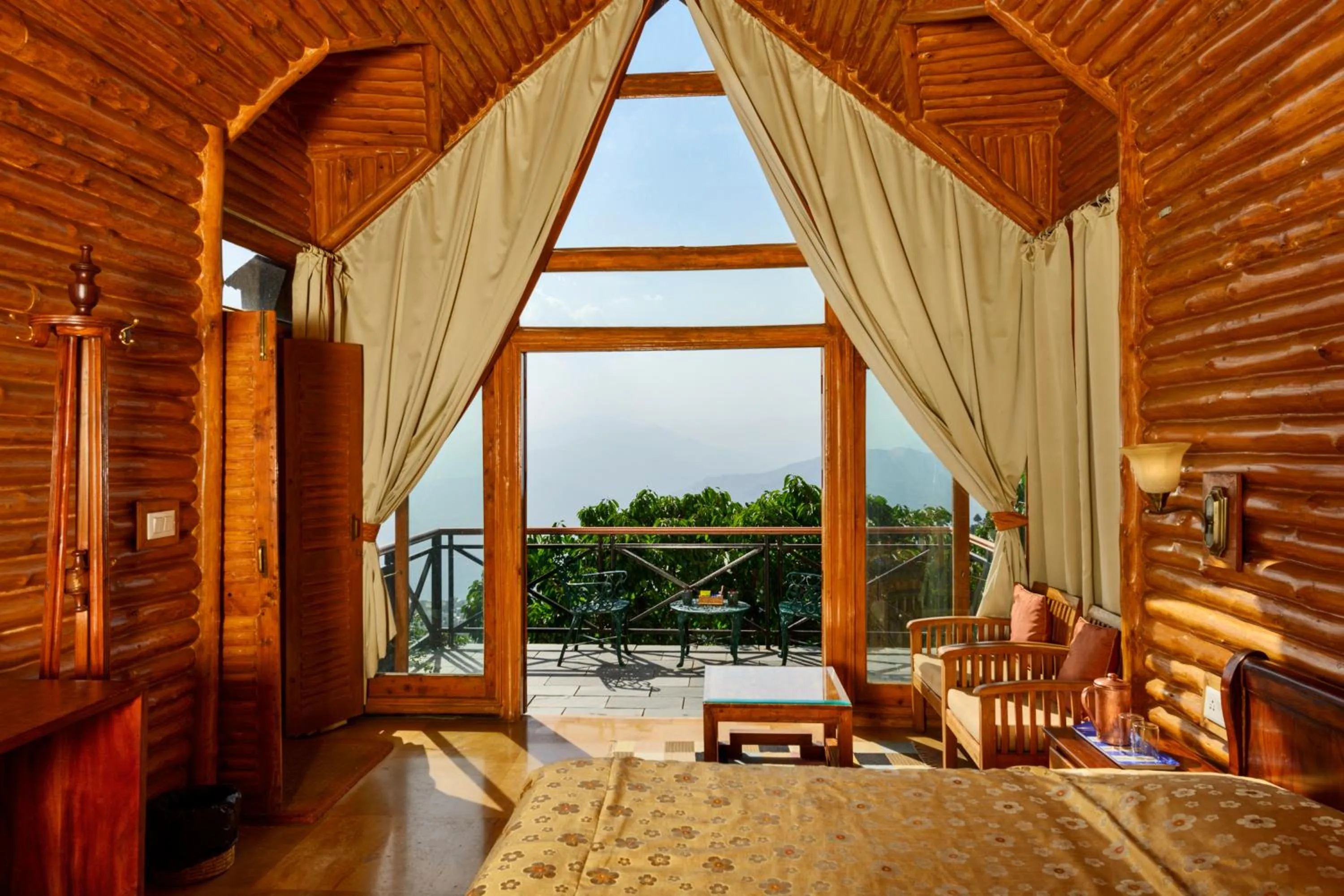 Bed in Banjara Orchard Retreat Thanedar