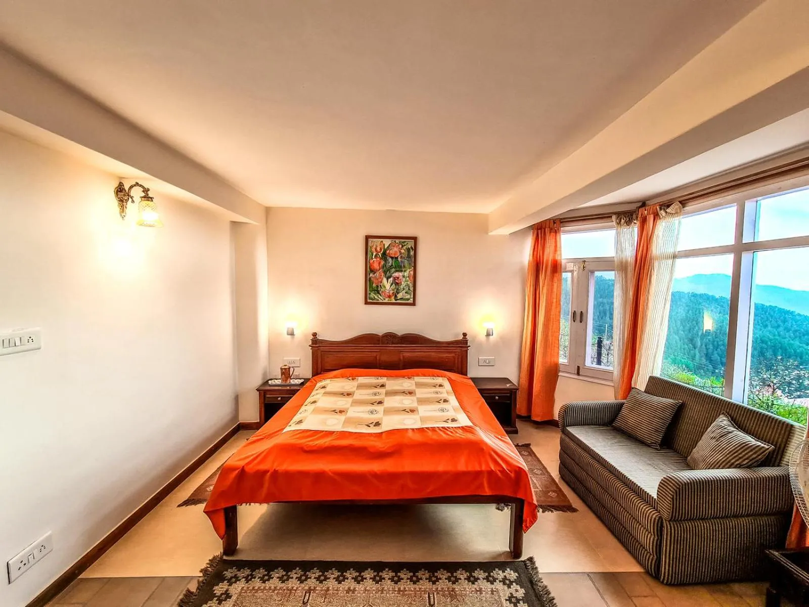 Bedroom, Bed in Banjara Orchard Retreat Thanedar