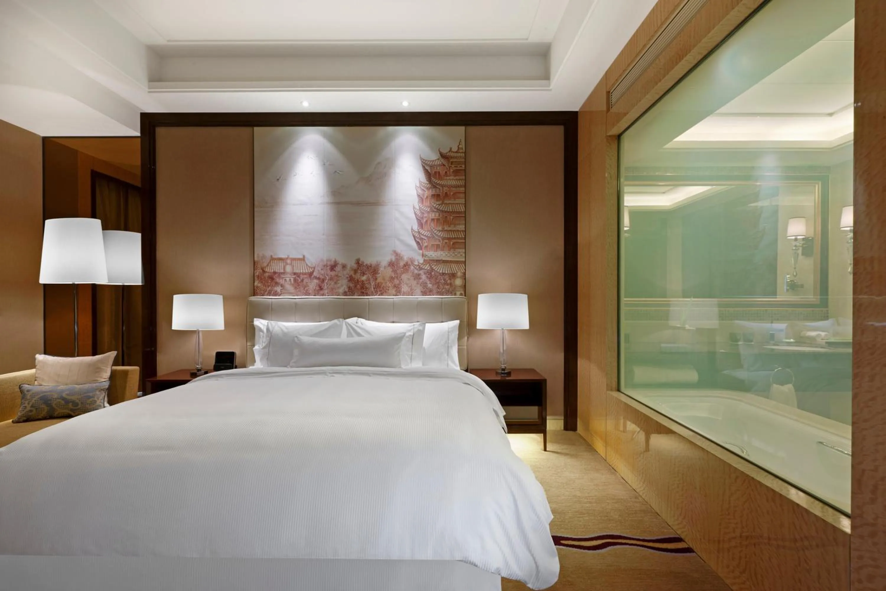 Photo of the whole room, Bed in The Westin Wuhan Wuchang