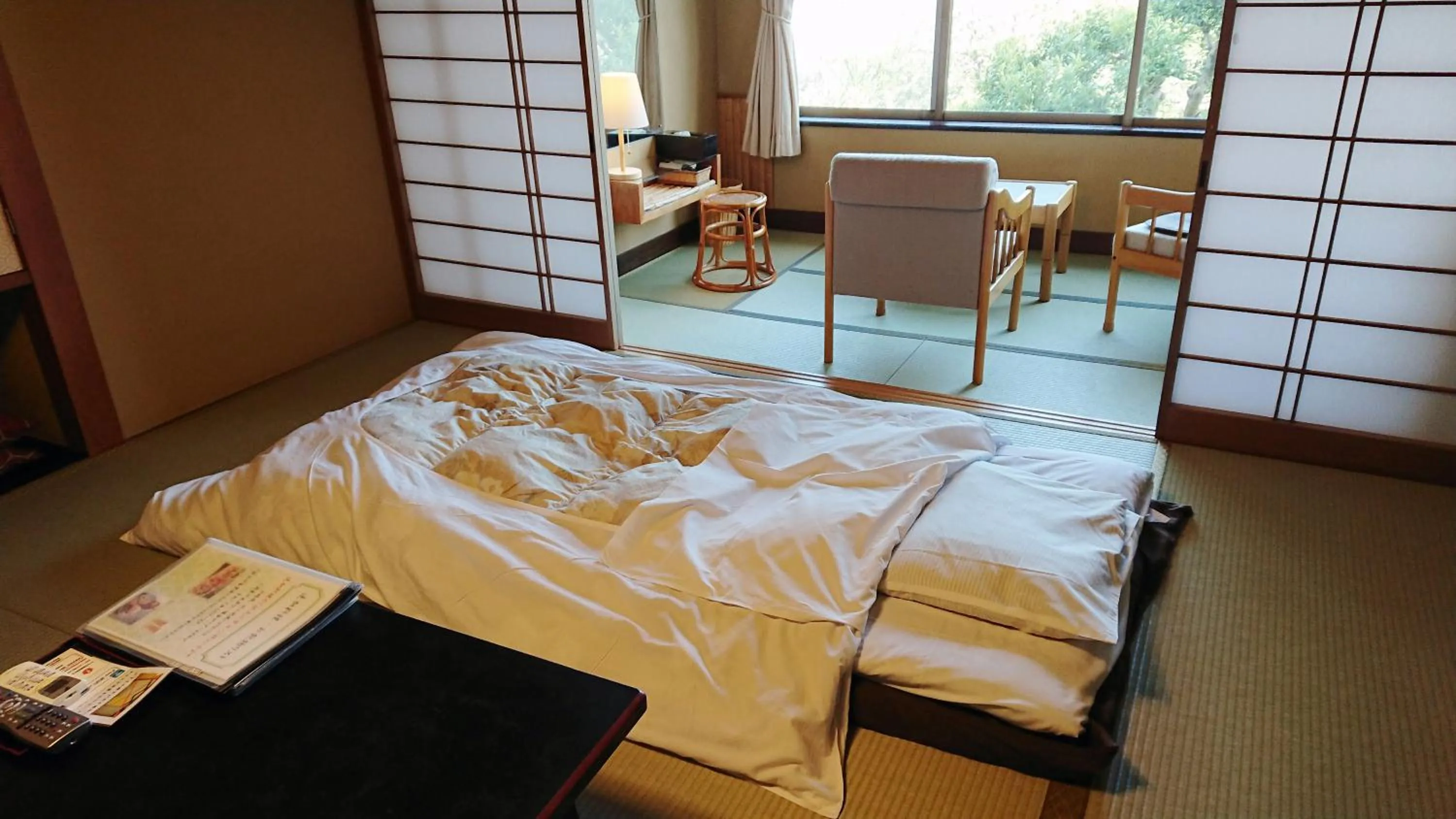 Photo of the whole room, Bed in Yokikan
