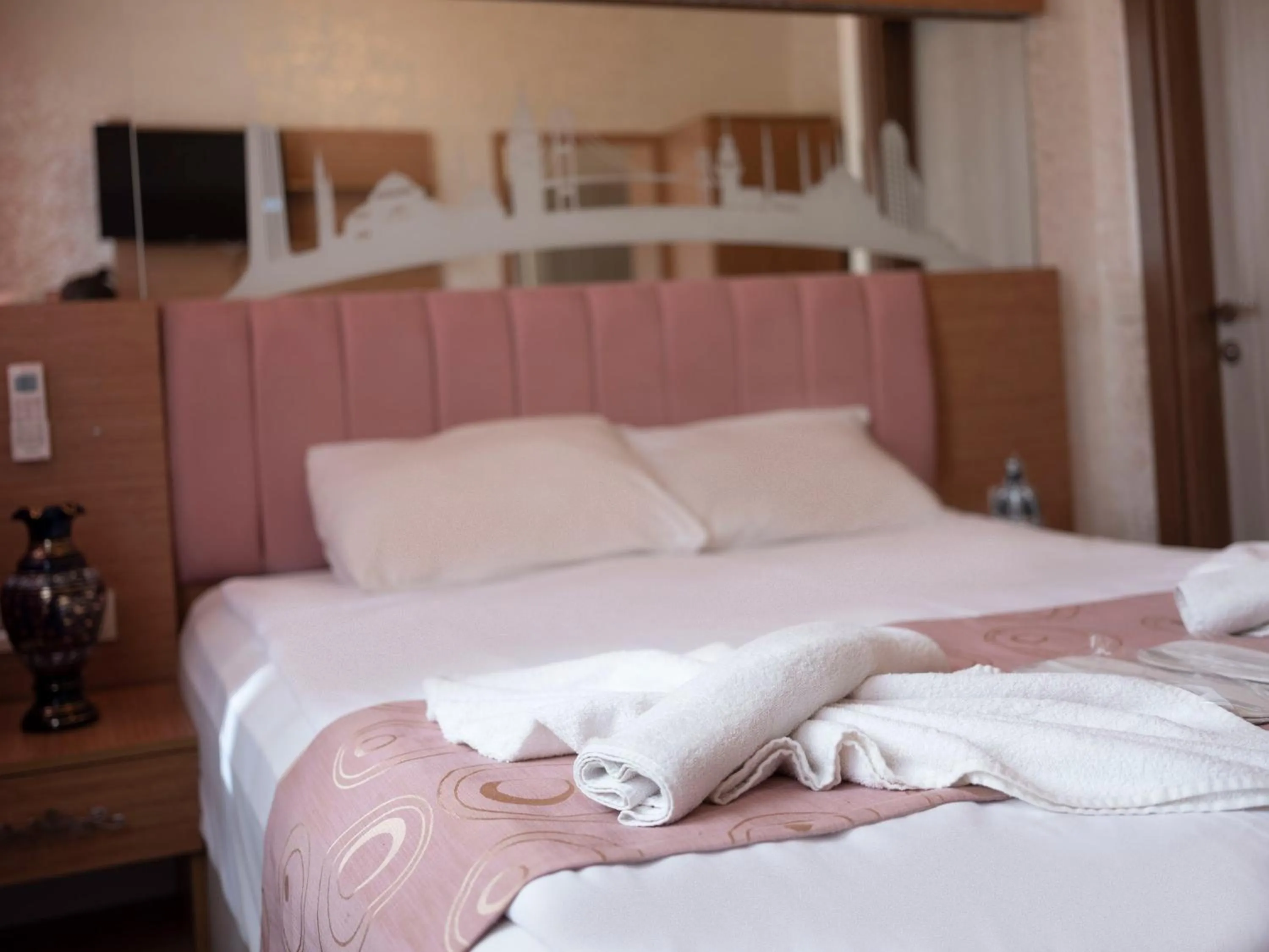 Bed in Hotel Megaron