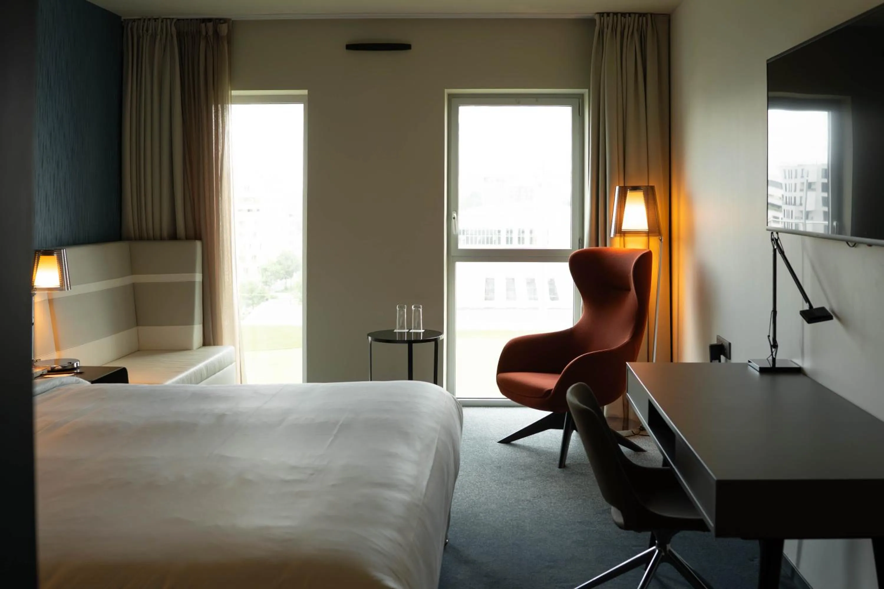 Bed in Radisson Blu Hotel Bordeaux