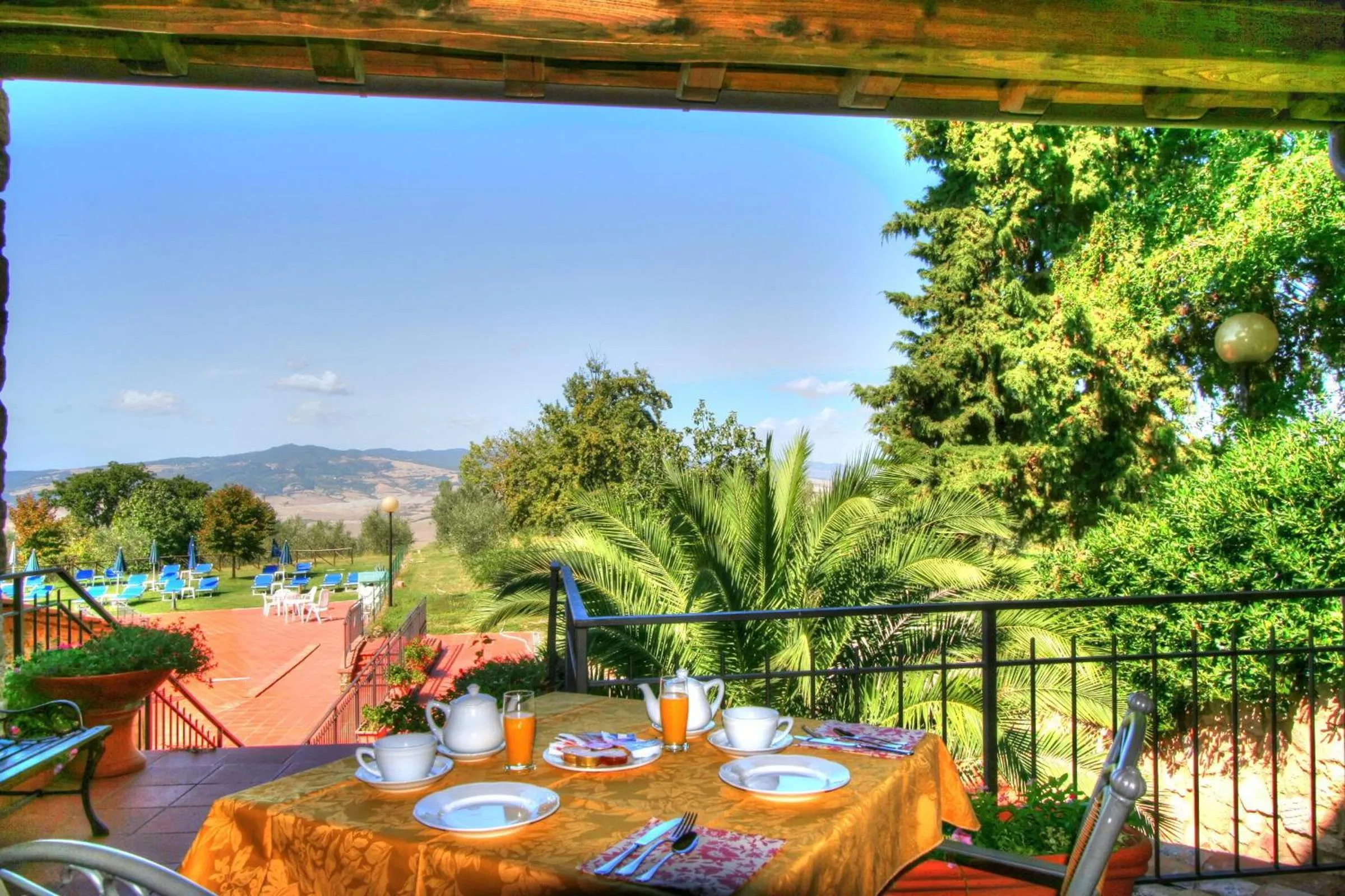Balcony/Terrace in Hotel Residence Villa Rioddi