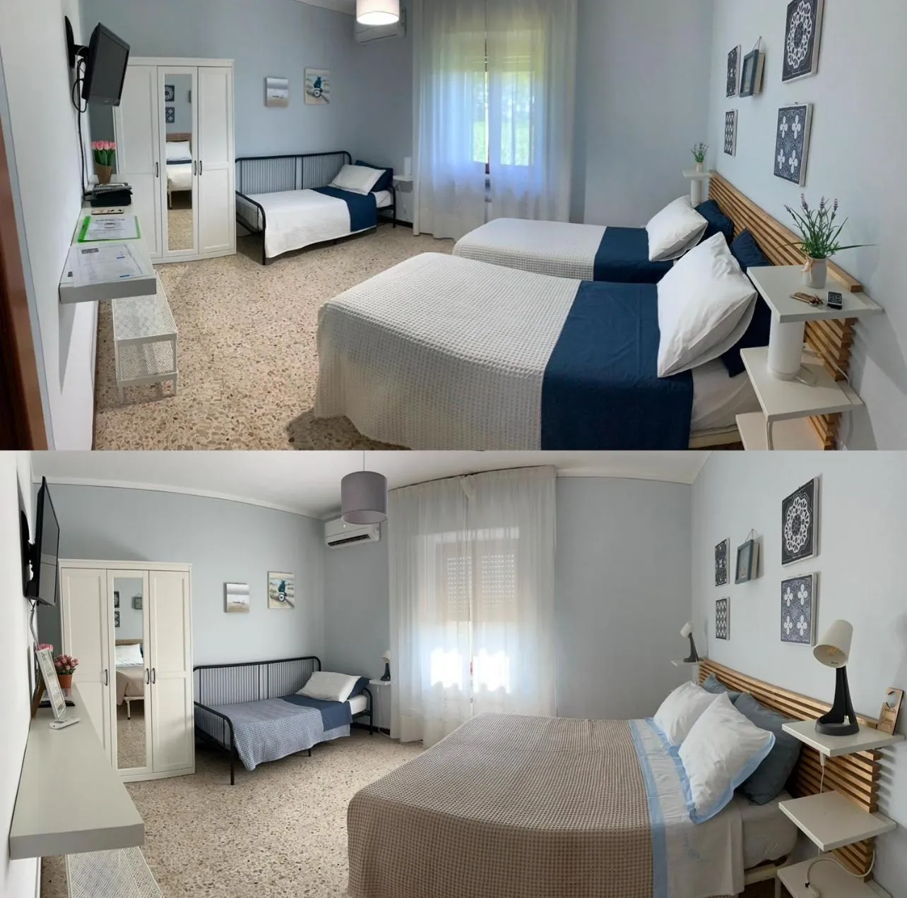 Bed in B&B dalLo Zio