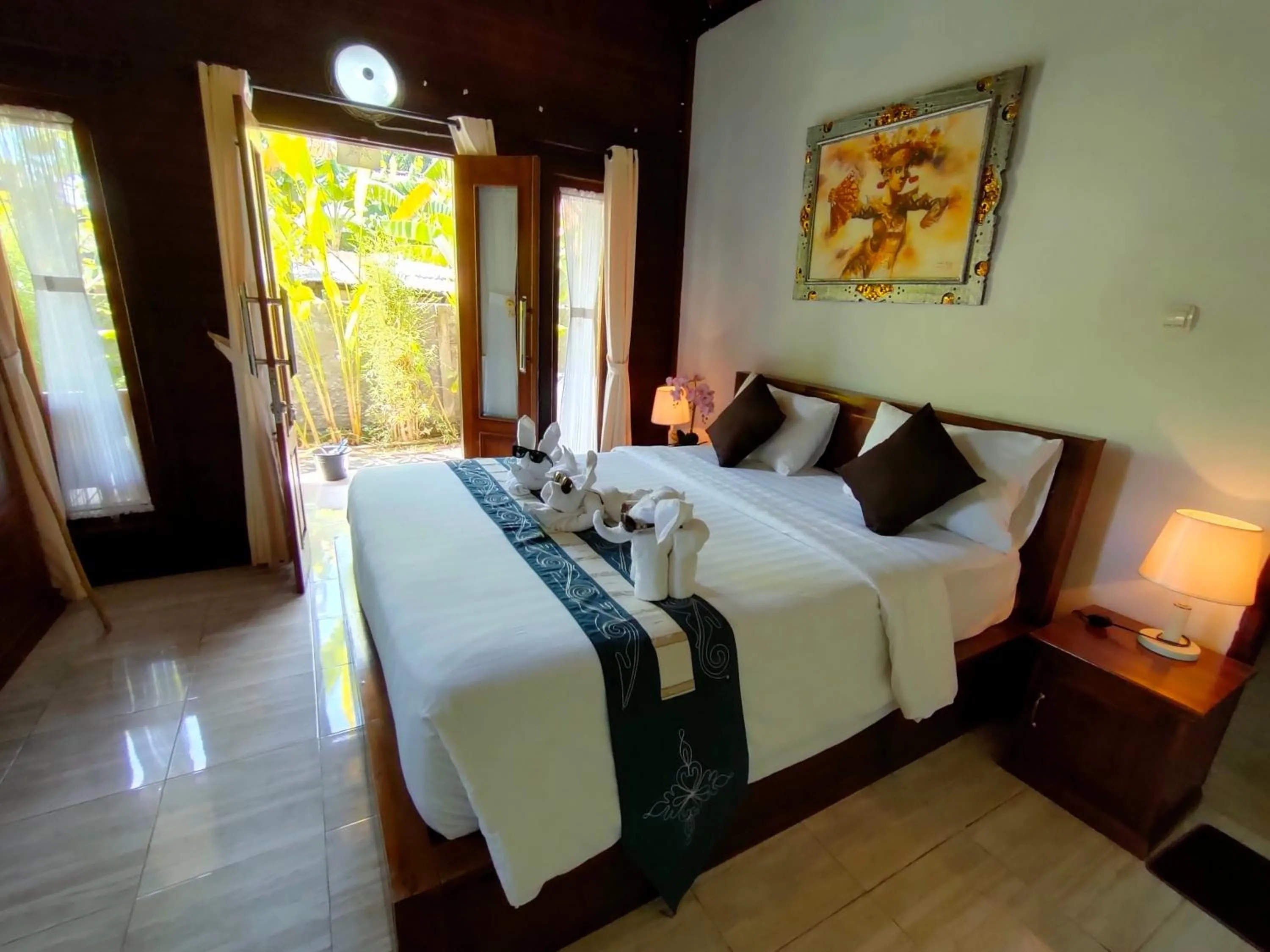 Bed in Exotic View Cottage