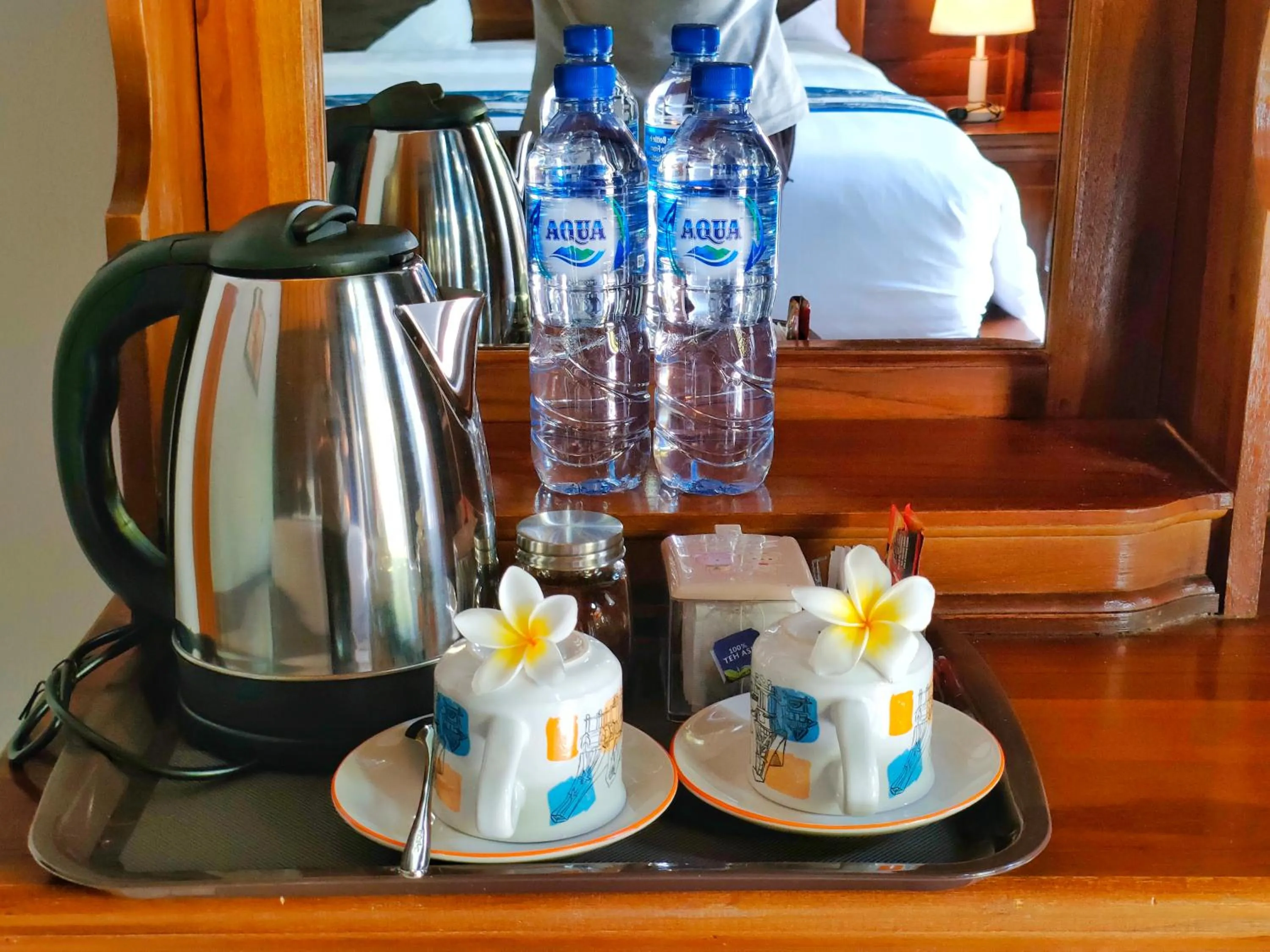 Coffee/tea facilities in Exotic View Cottage