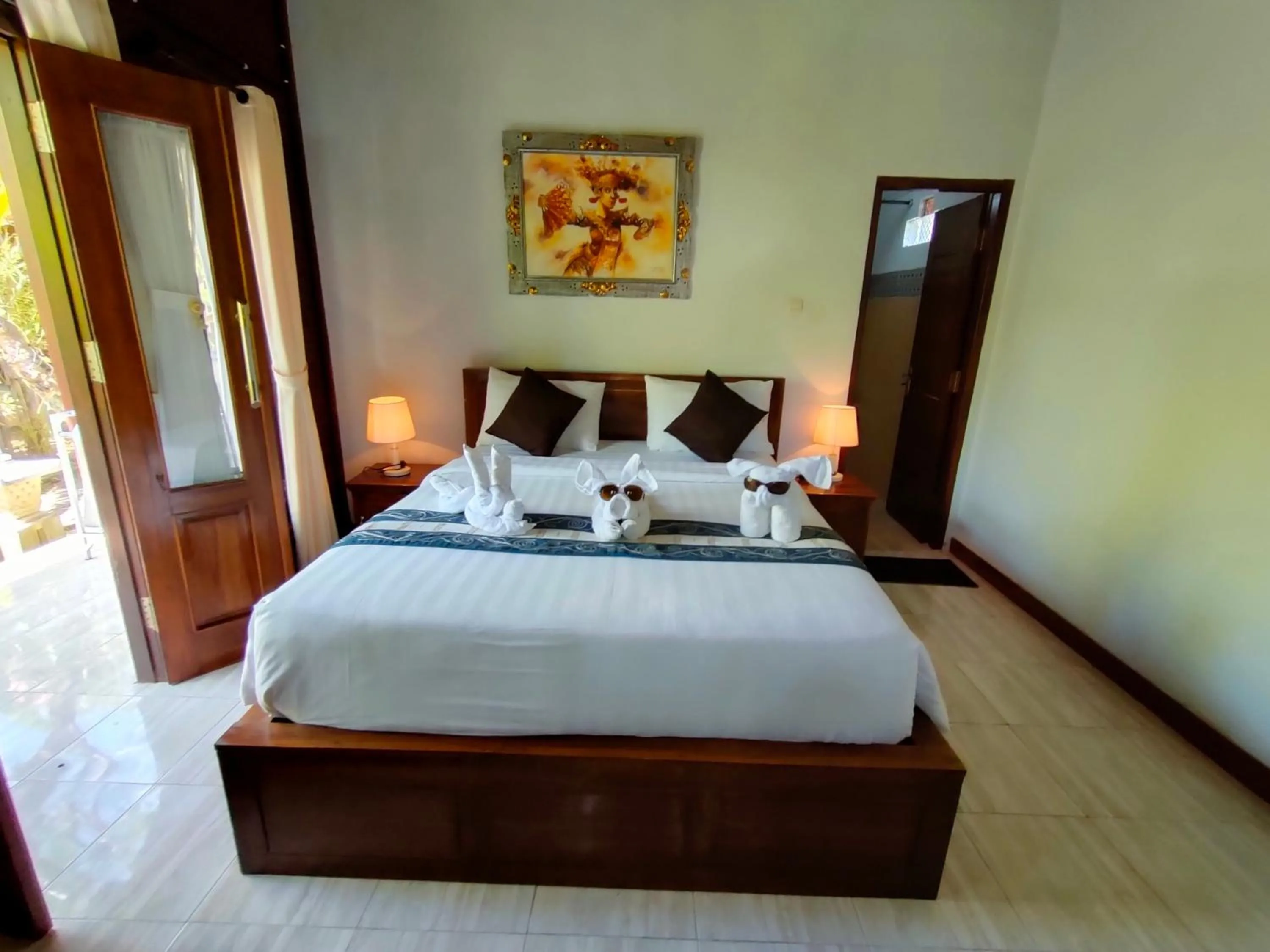 Bed in Exotic View Cottage