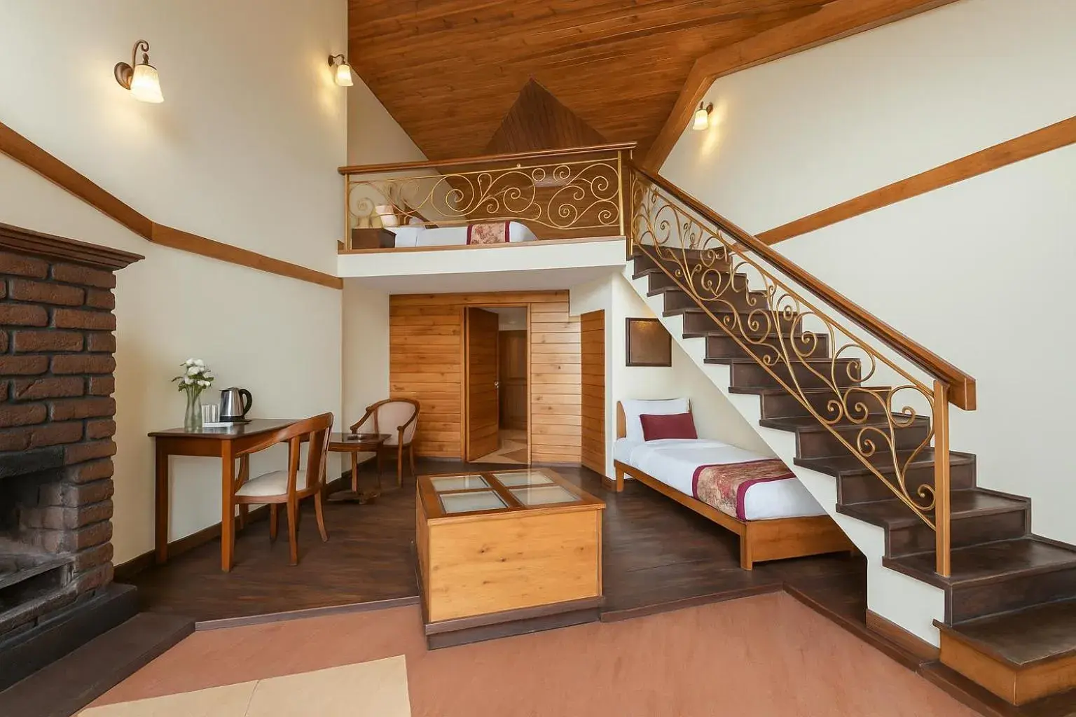 Chalet Kanchenjunga View with Fireplace and Balcony in Summit Grace Boutique Hotel & Spa Chalet Kanchenjunga View with Fireplace and Balcony in Summit Grace Boutique Hotel & Spa