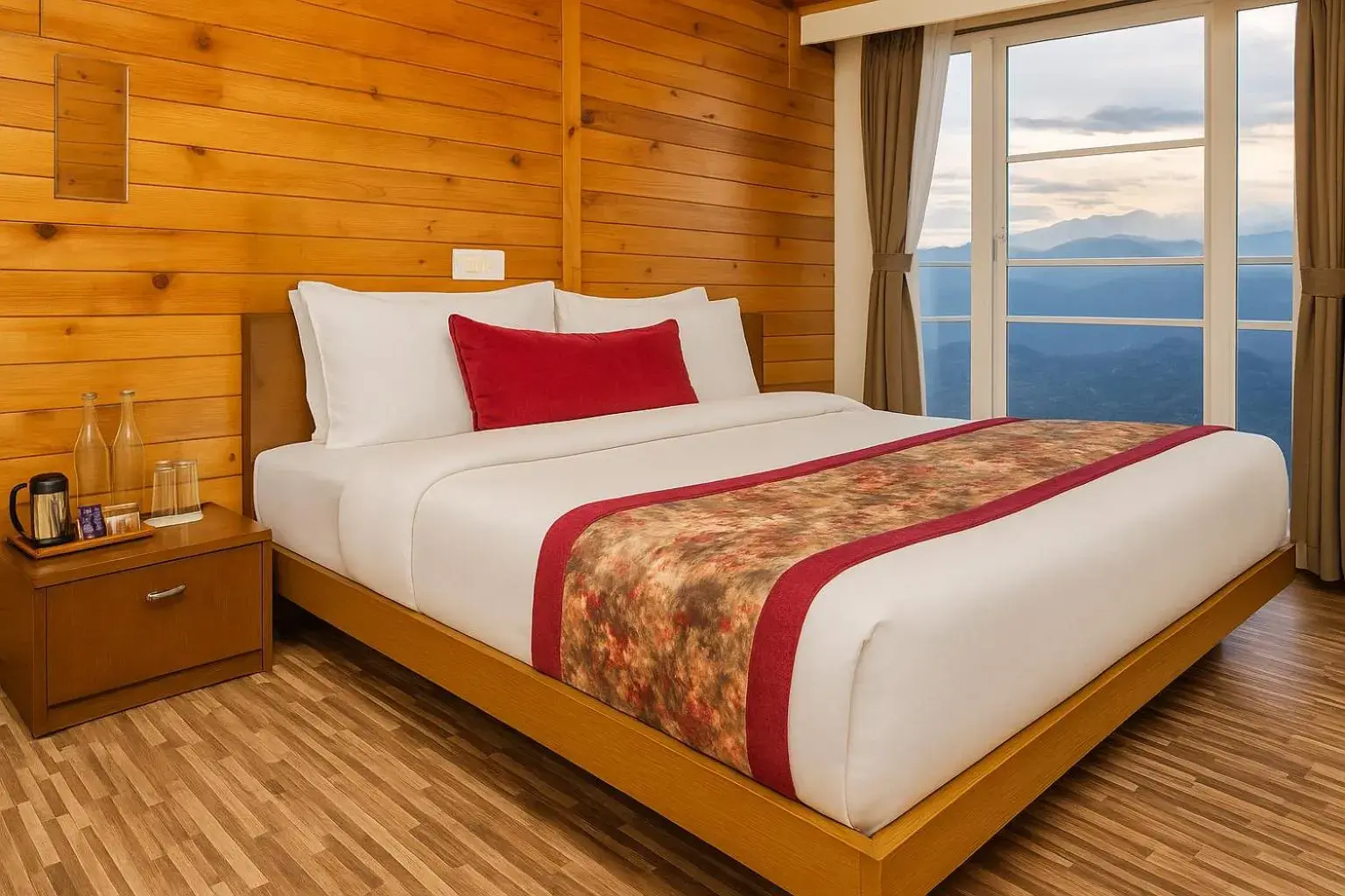 Deluxe Kanchenjunga View Room with Balcony in Summit Grace Boutique Hotel & Spa Deluxe Kanchenjunga View Room with Balcony in Summit Grace Boutique Hotel & Spa