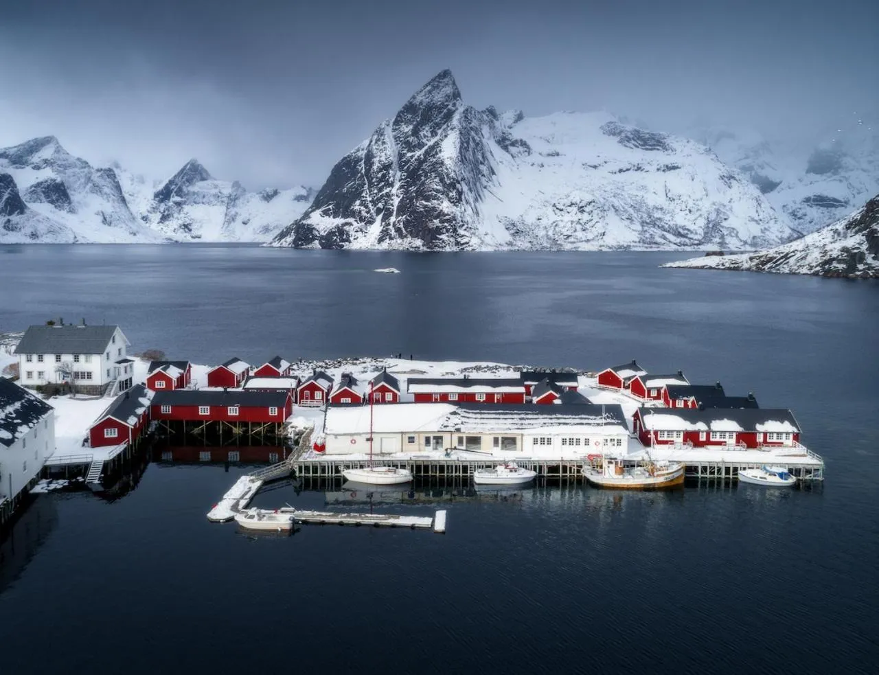 Bird's eye view in Eliassen Rorbuer
