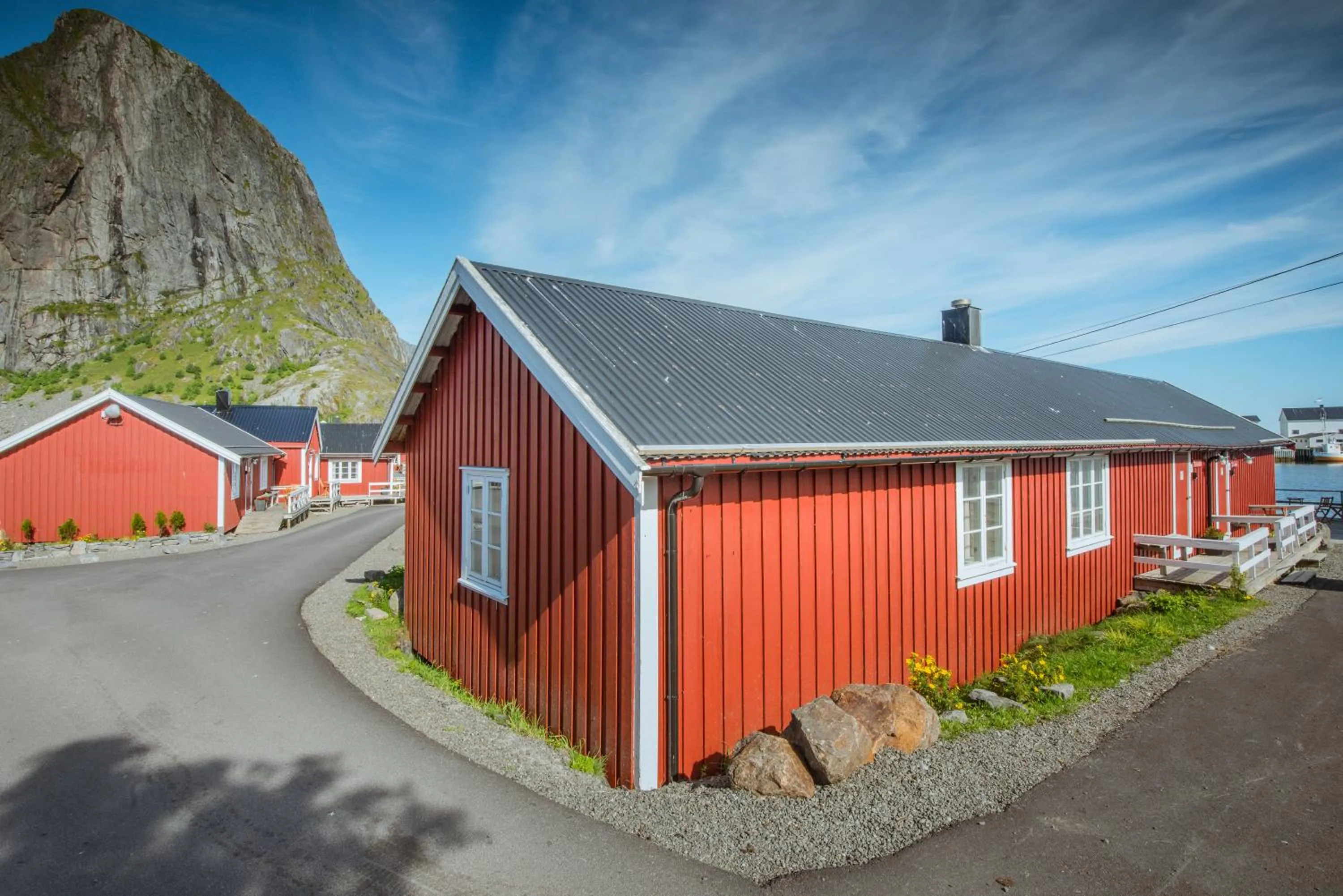 Facade/entrance in Eliassen Rorbuer