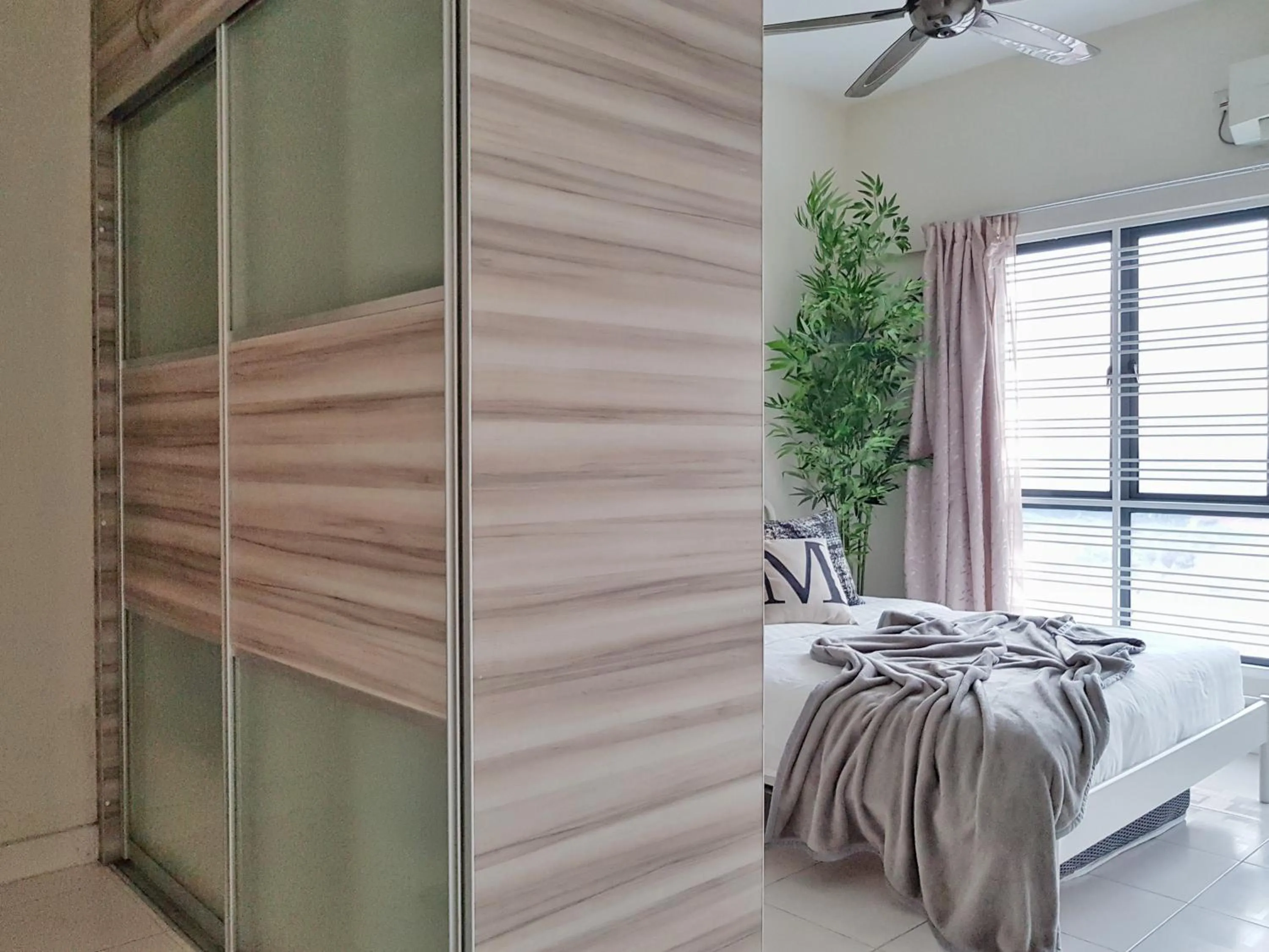 Bedroom, Bed in S1 The Snowy @ Fresh and Cosy Setiawalk Puchong