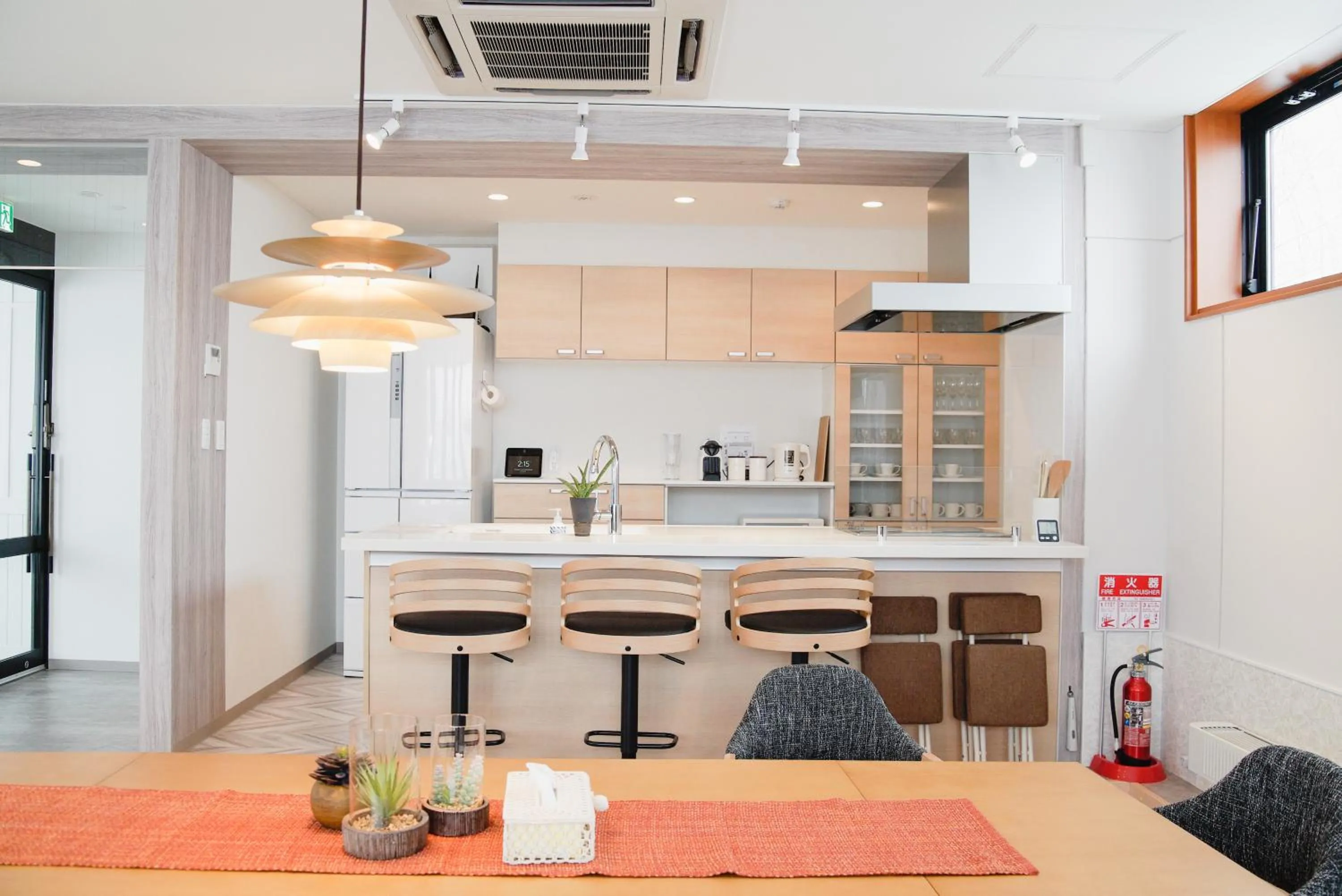 Kitchen or kitchenette in Jstyle STAY Furano