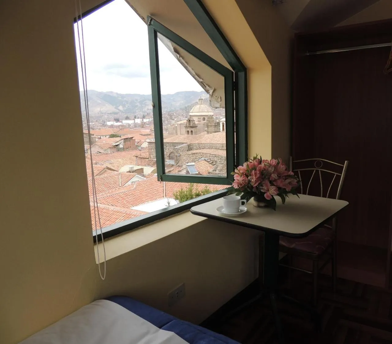 Decorative detail, Bed in Cusco Plaza Nazarenas