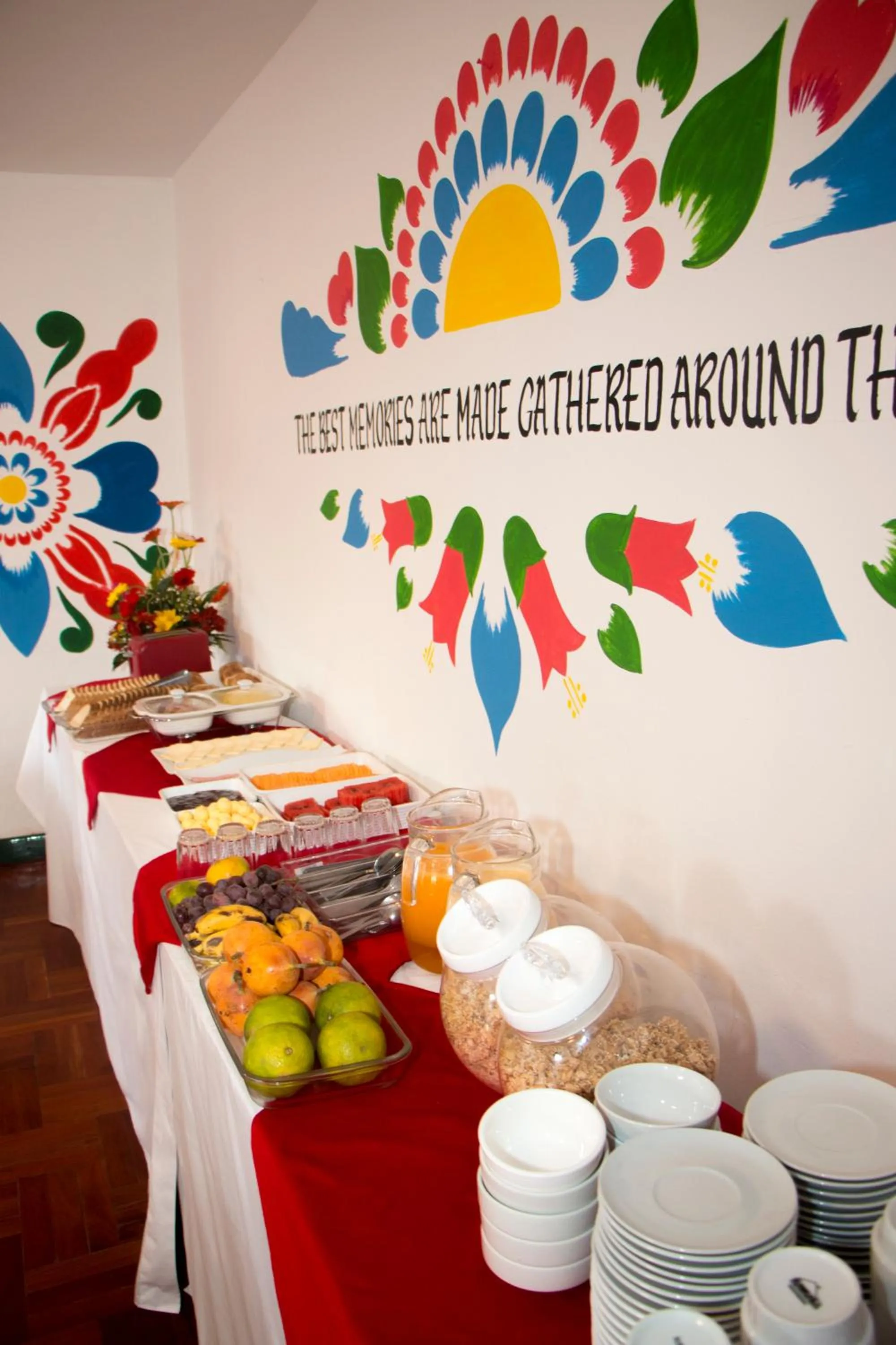 Food and drinks in Cusco Plaza Nazarenas