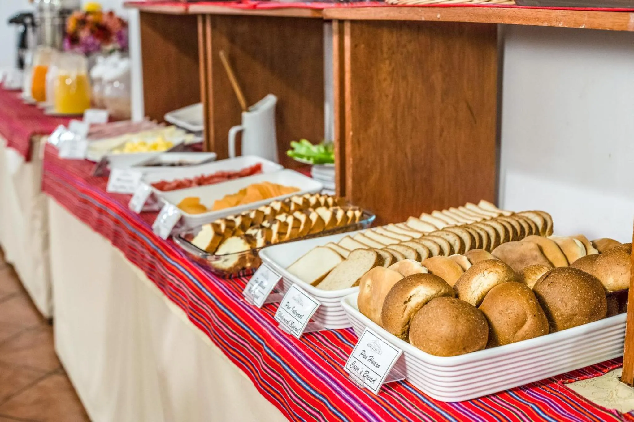 Breakfast in Cusco Plaza Nazarenas