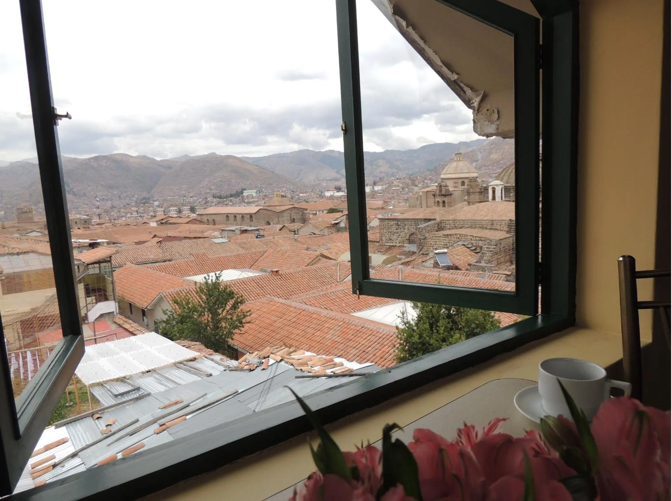 Landmark view in Cusco Plaza Nazarenas