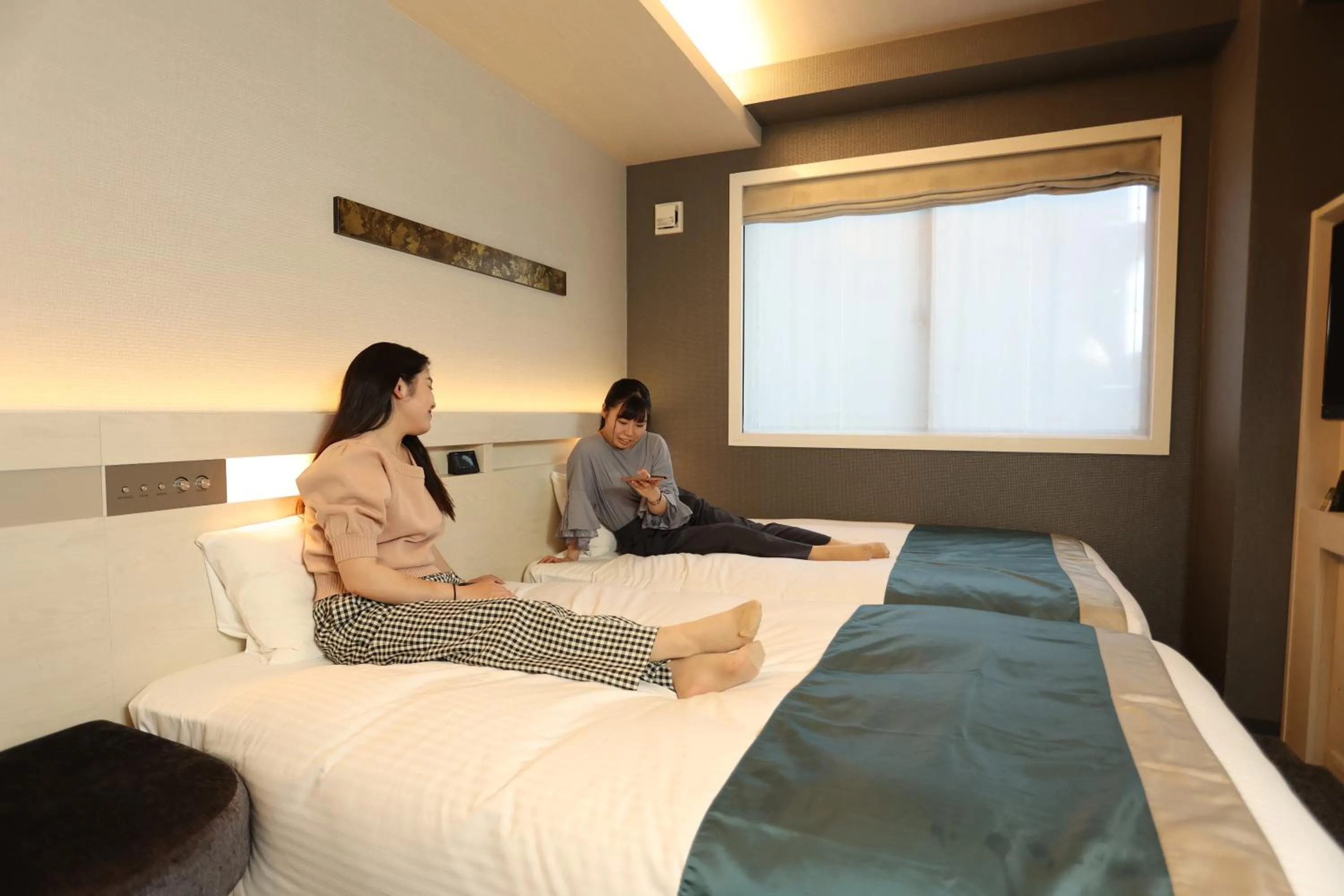 People, Bed in Urban Hotel Kyoto Shijo Premium