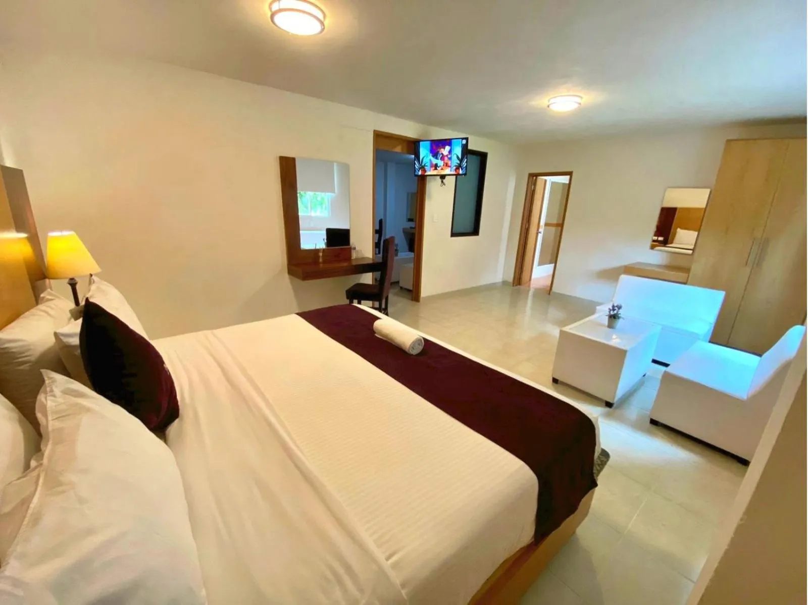 Bed in Hotel Posada Maria Sofia