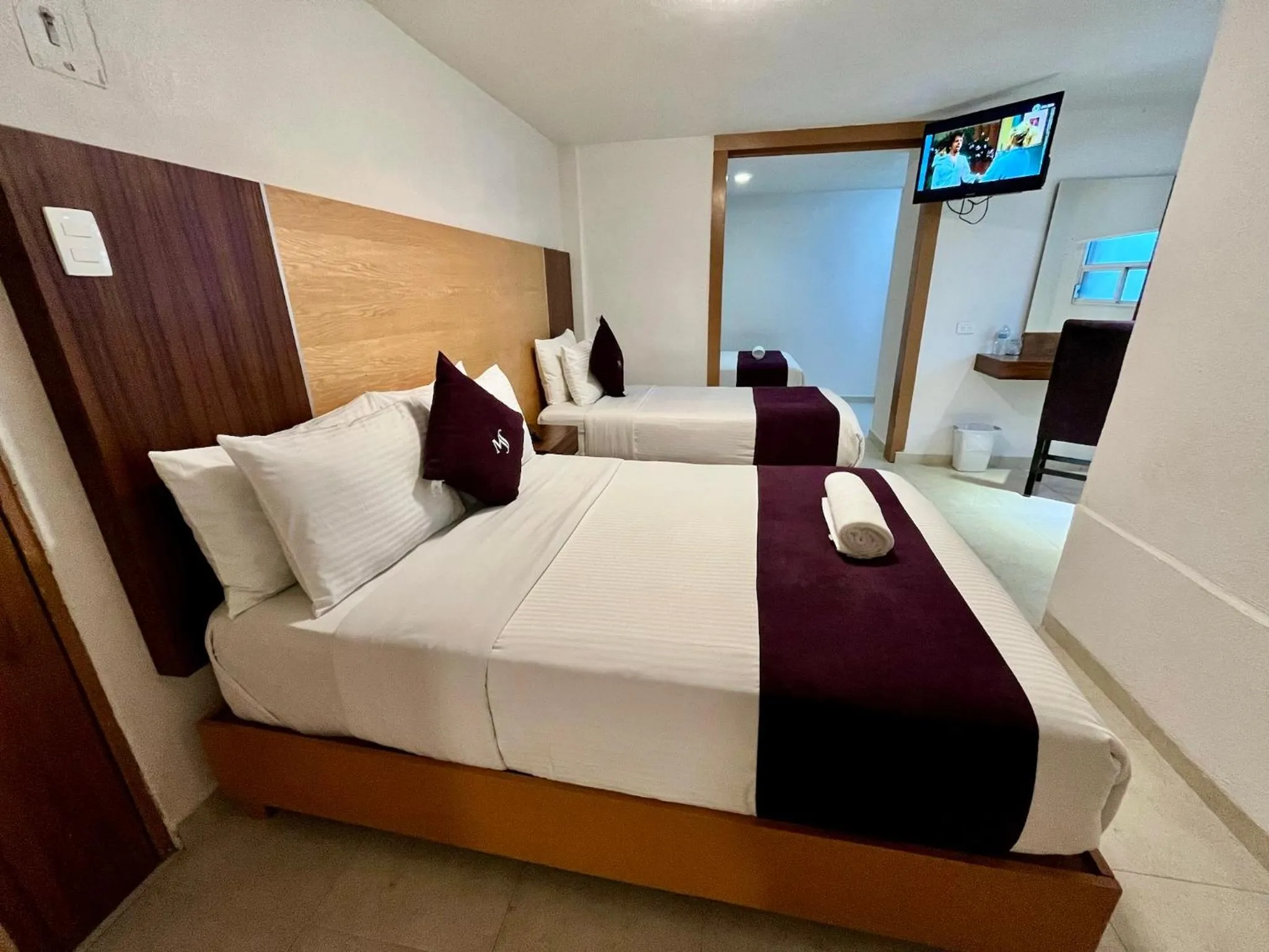 Bed in Hotel Posada Maria Sofia