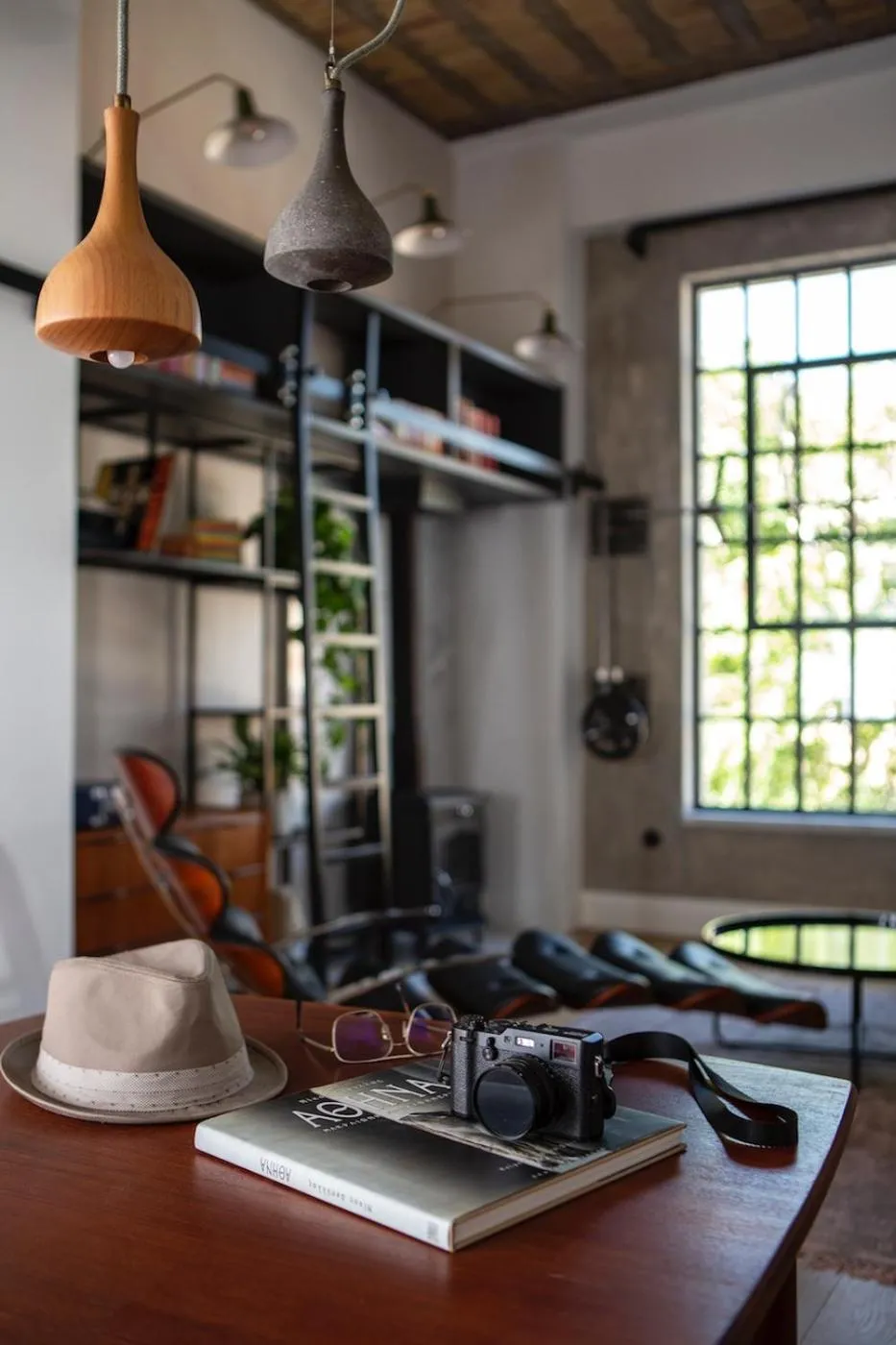 Living room in The Foundry Suites