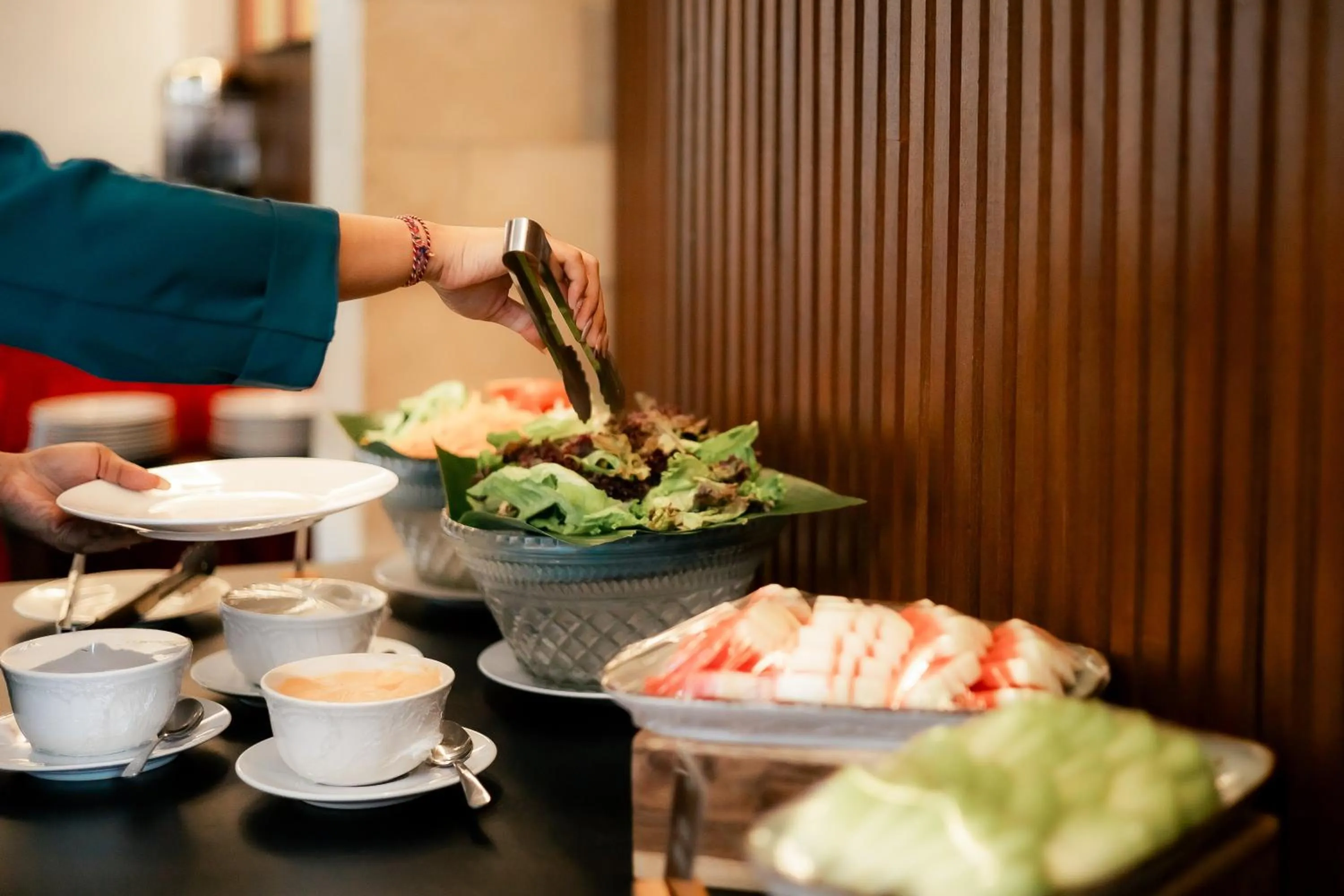 Breakfast in Fourteen Roses Beach Hotel