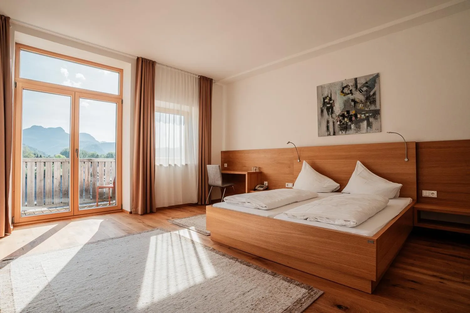 Bed in Hotel Vötterl