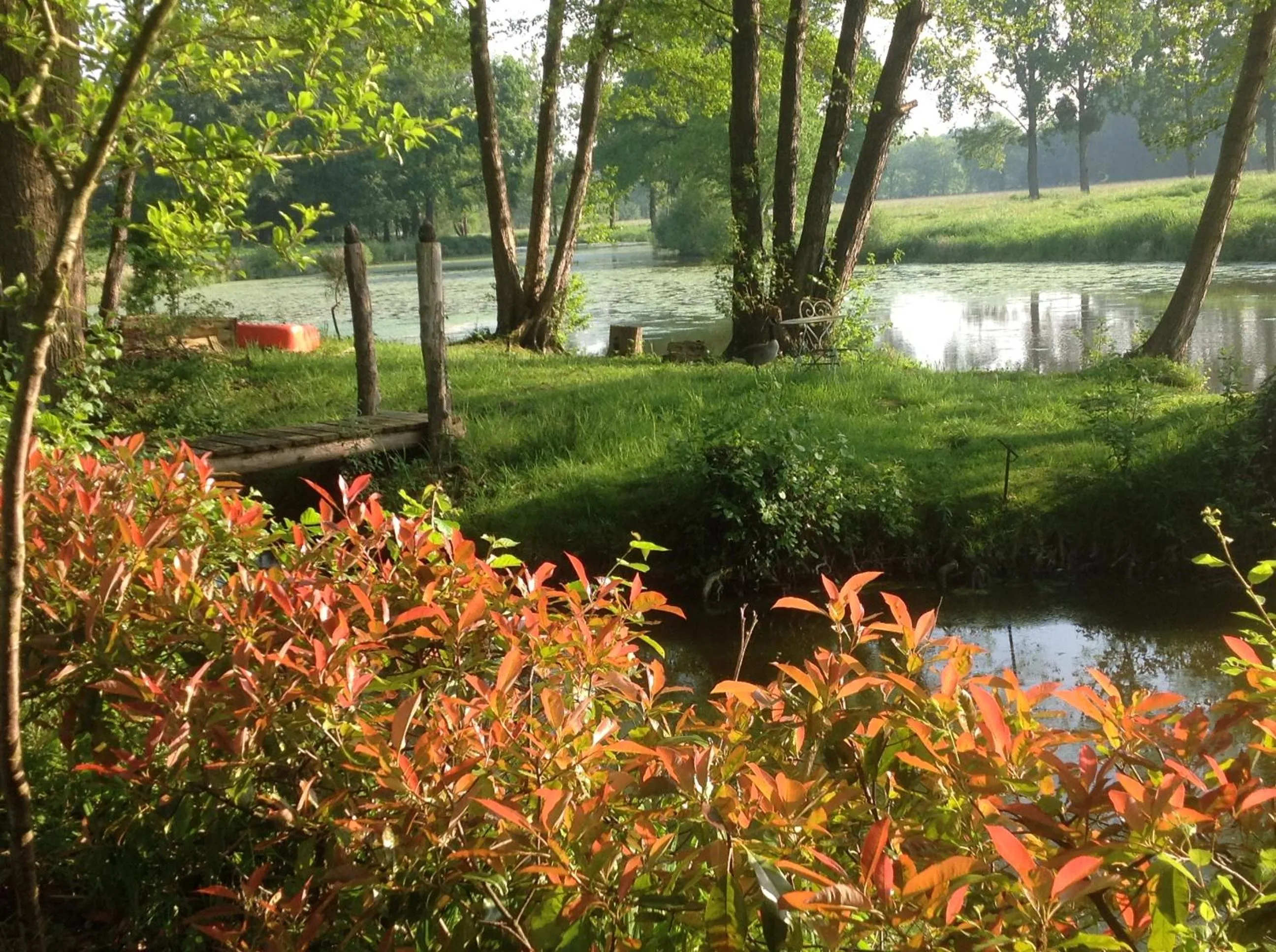 Lake view in Au Pont Ricoul