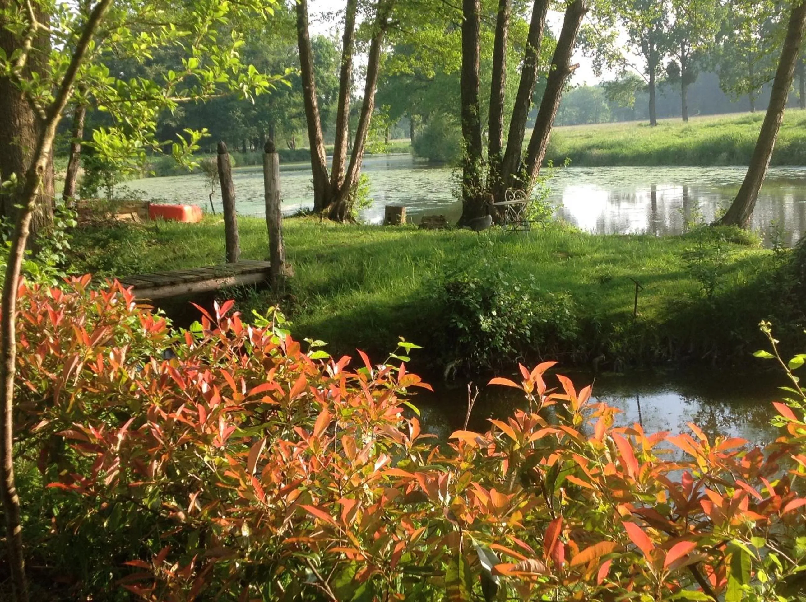 Lake view in Au Pont Ricoul