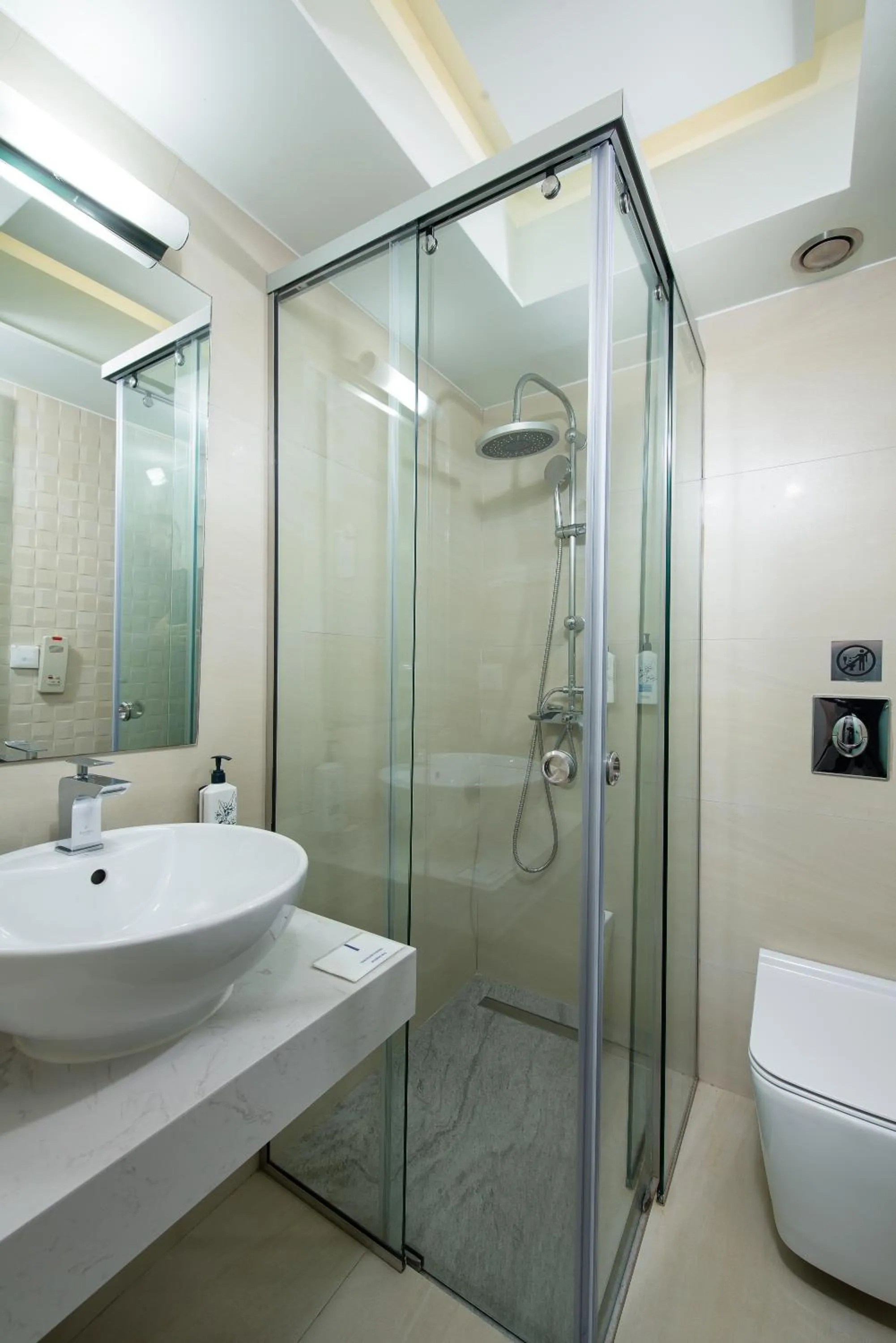 Shower in Melrose Rethymno by Mage Hotels