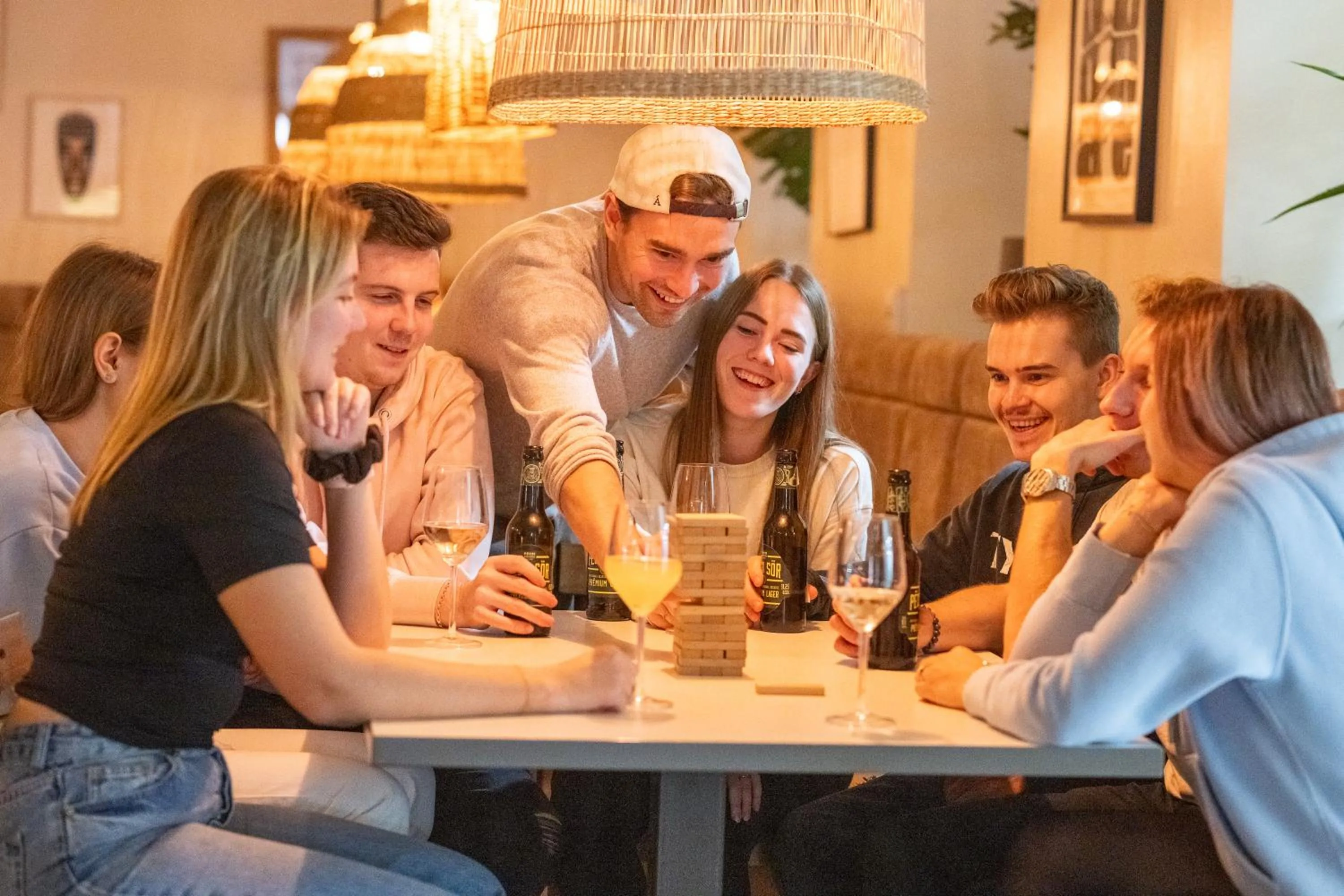 People in Wombat's City Hostel Budapest