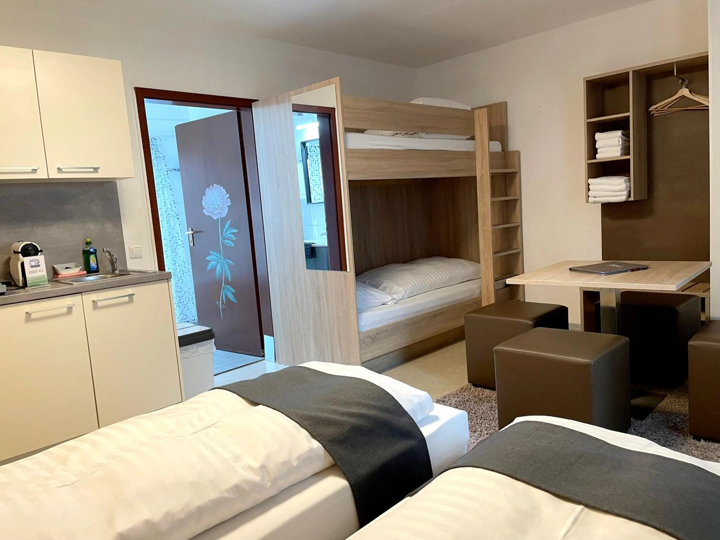 Bed in Hana Aparthotel