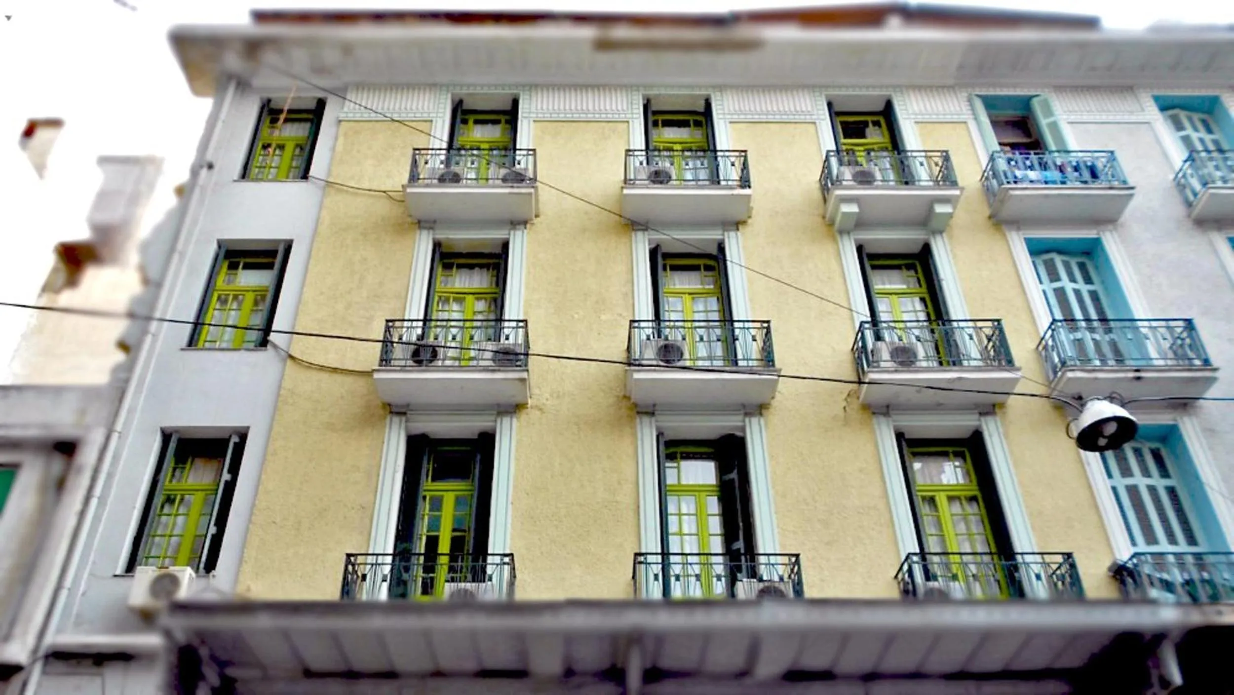 Facade/entrance in Zeus Hostel