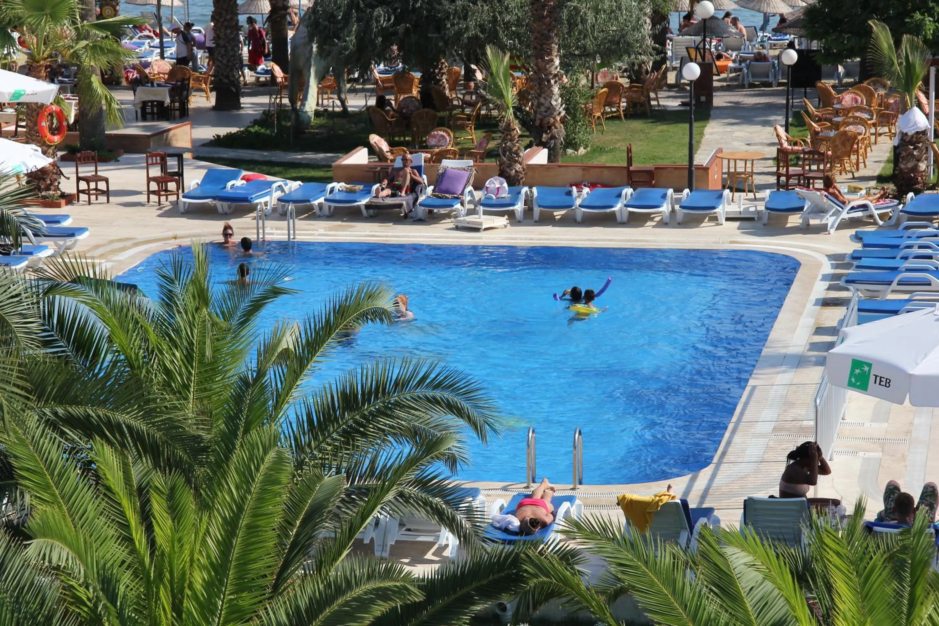 Pool view in Nagi Beach Hotel