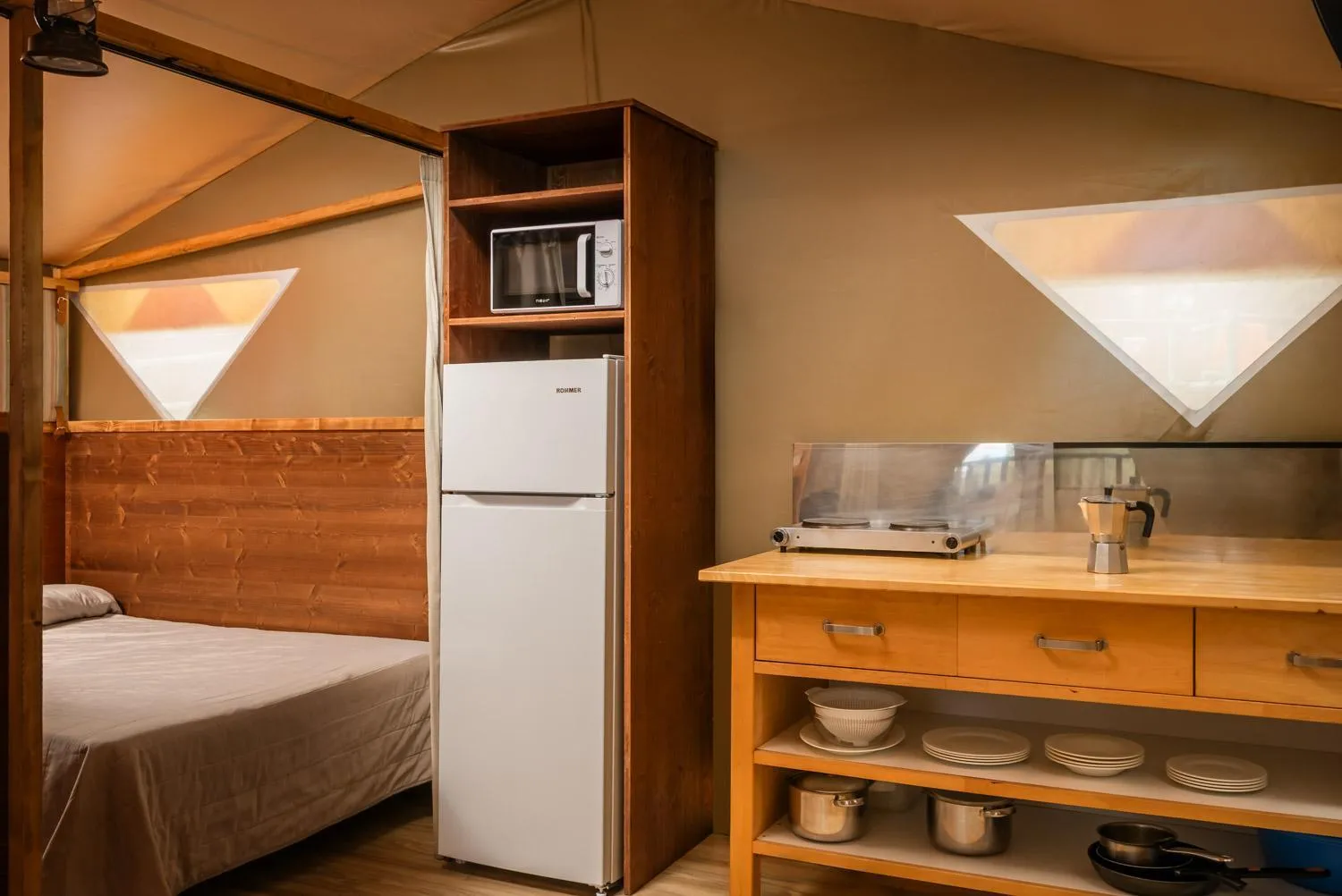 Bed in Camping Estival Torre de la Mora