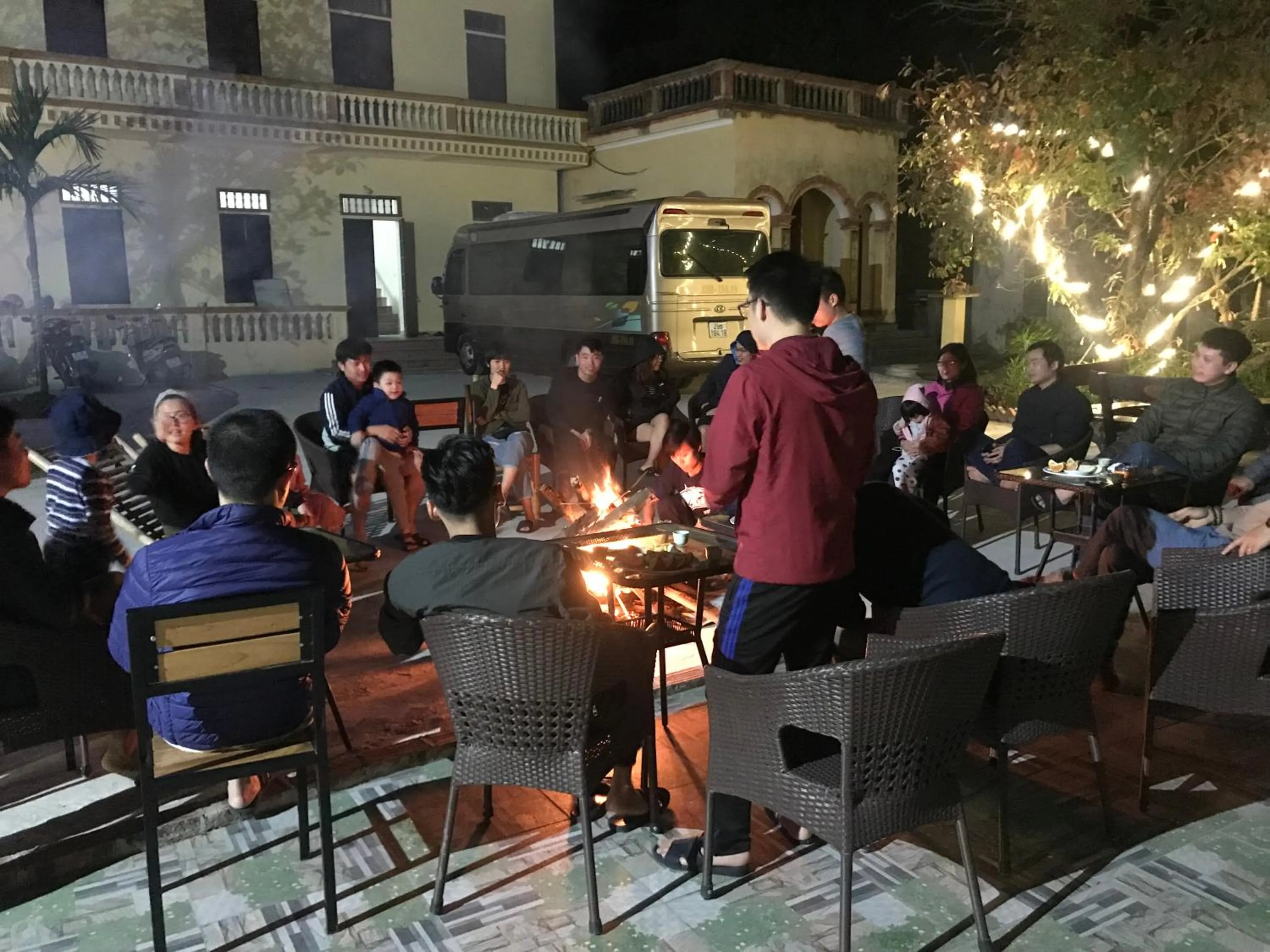 Patio in An Ngoc Tam Coc Bungalow