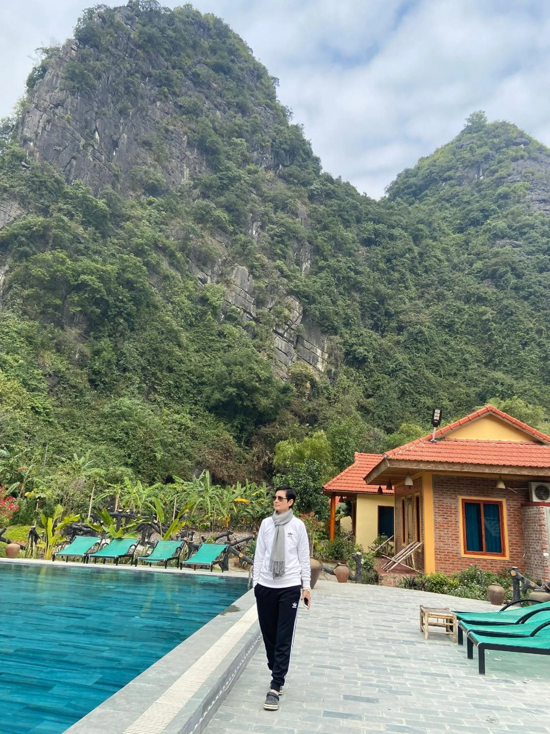 Swimming pool in An Ngoc Tam Coc Bungalow
