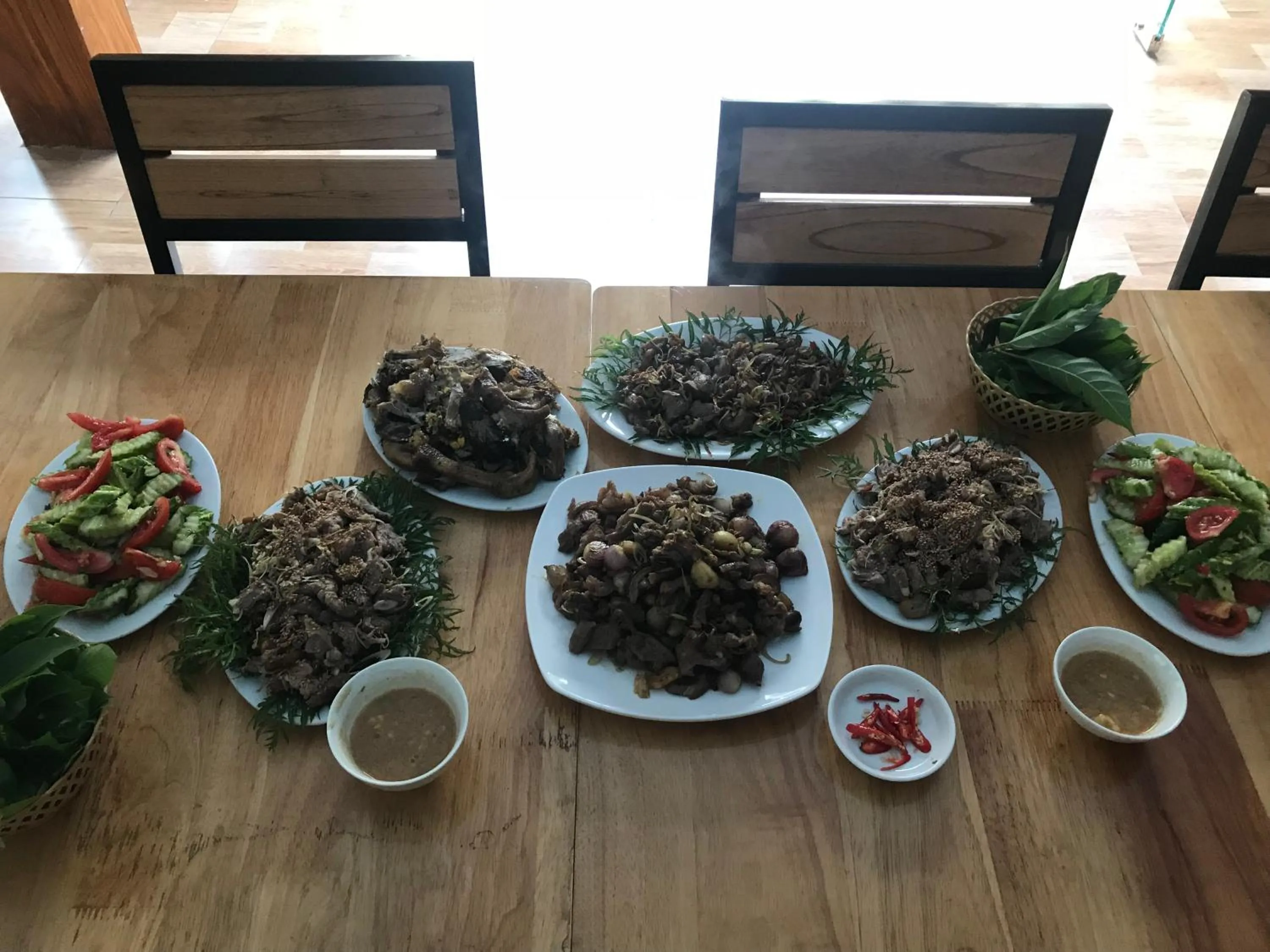 Food close-up in An Ngoc Tam Coc Bungalow